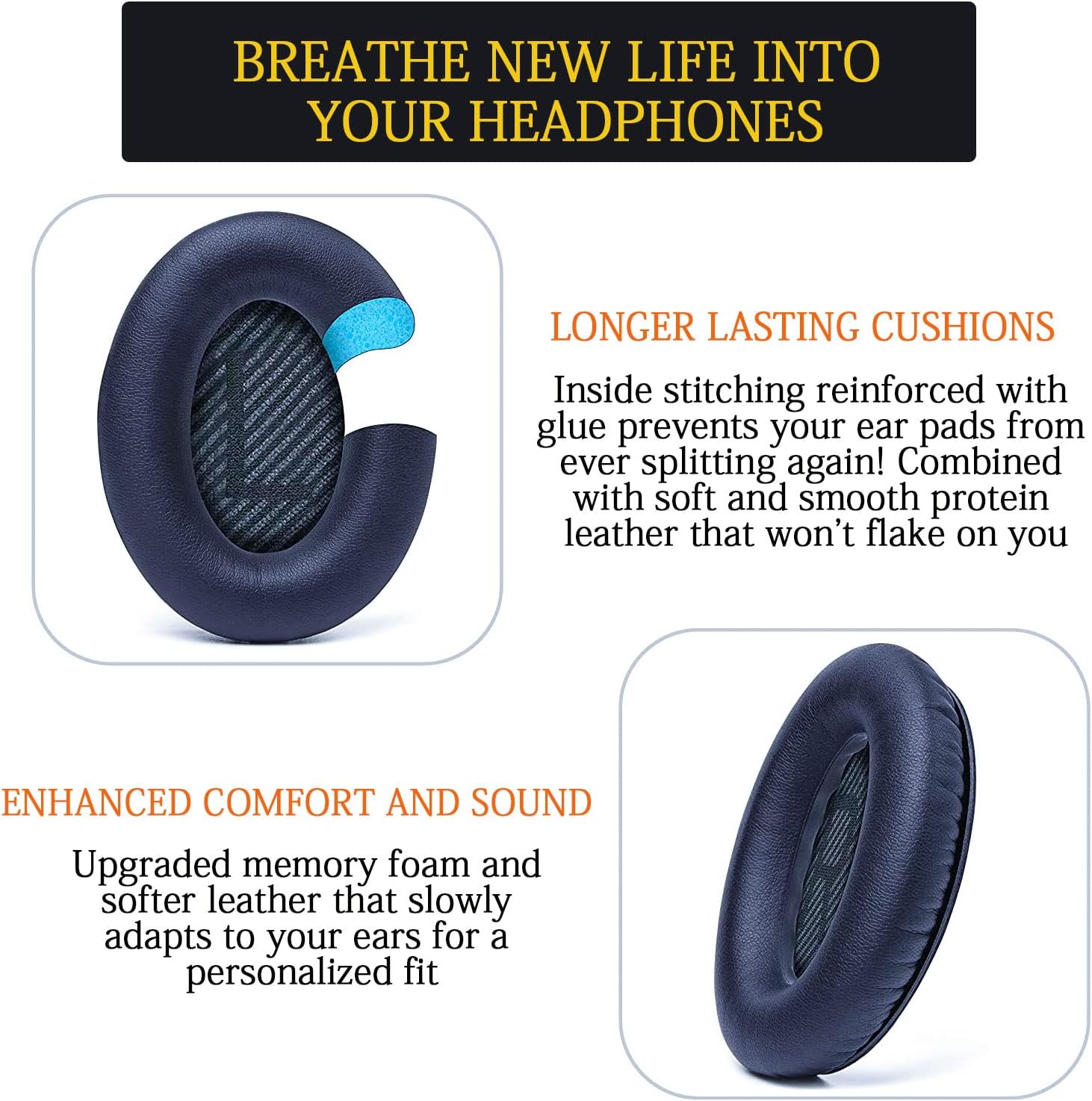 Earpads Cushions Replacement for Bose QC35 (QuietComfort 35)... - Image 9