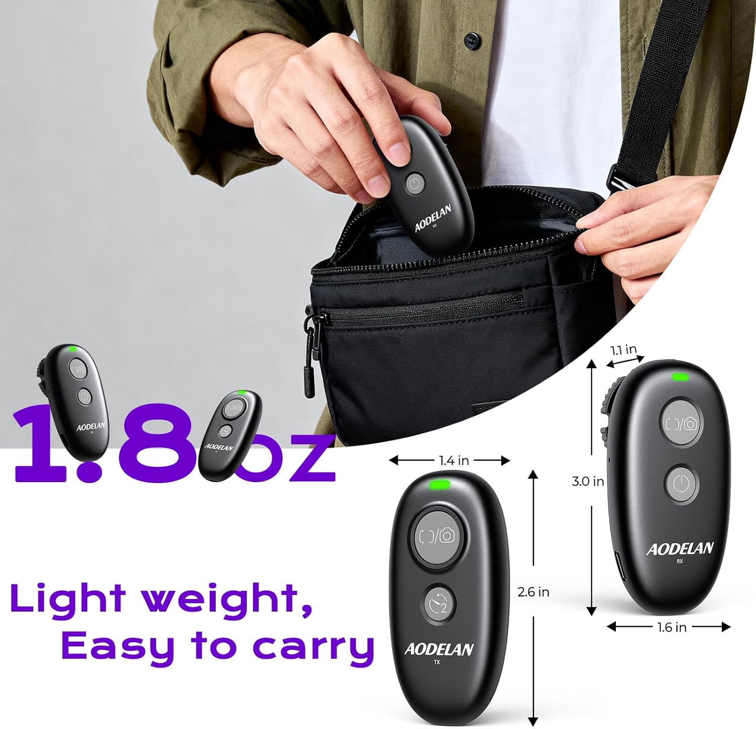 for Canon Rechargeable Camera Remote Shutter Release - AODEL... - Image 7