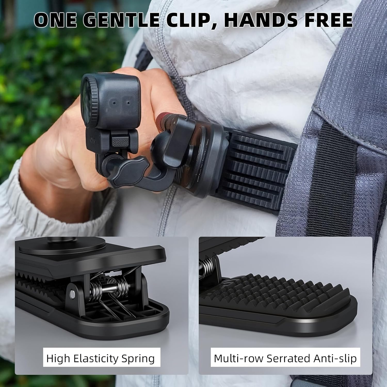 Backpack Clip Magnetic Mount for DJI Osmo Action 5 Pro/6/4/3... - Image 8