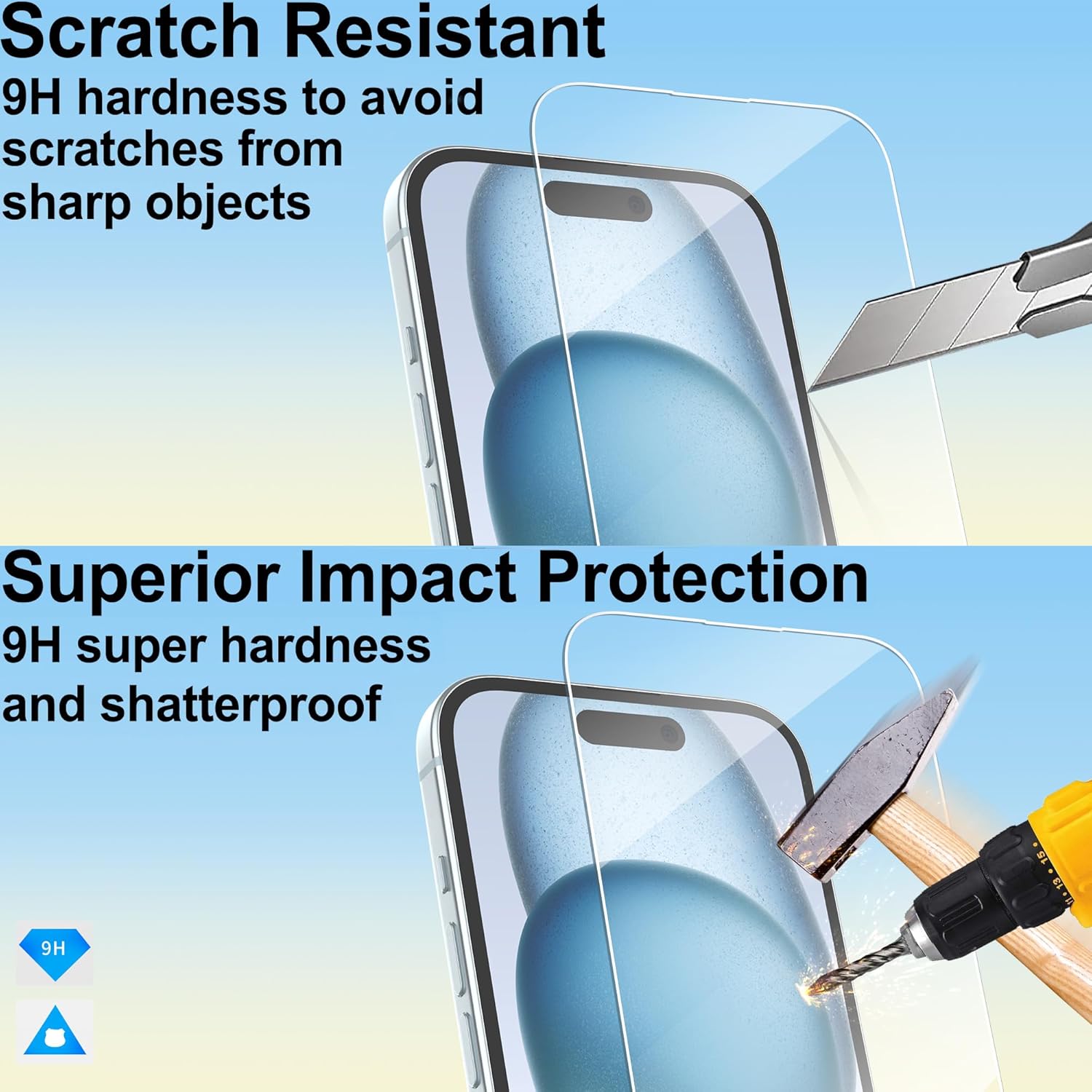 4youquality [4-in-1 Screen Protector for iPhone 15 with Came... - Image 5