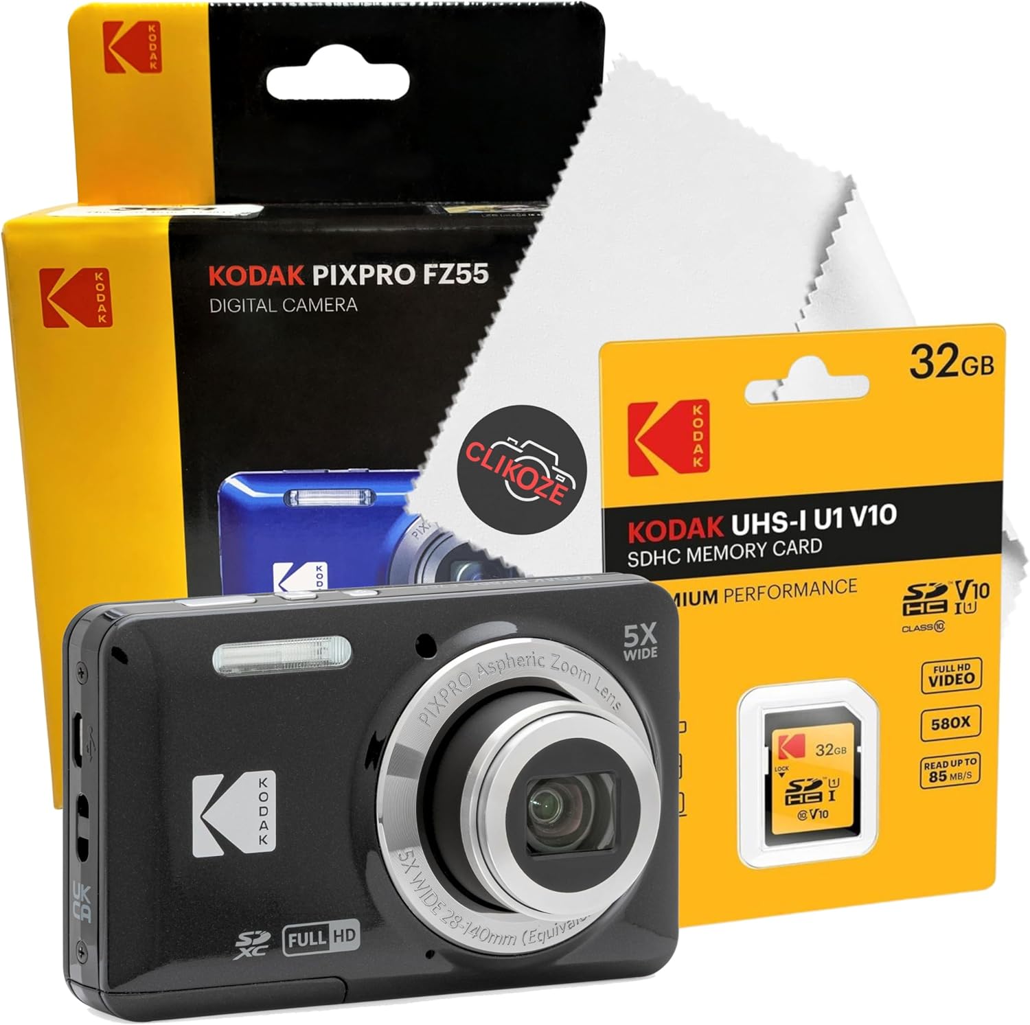 Digital Camera Set Bundle with Kodak Pixpro FZ55 Compact Dig... - Image 2