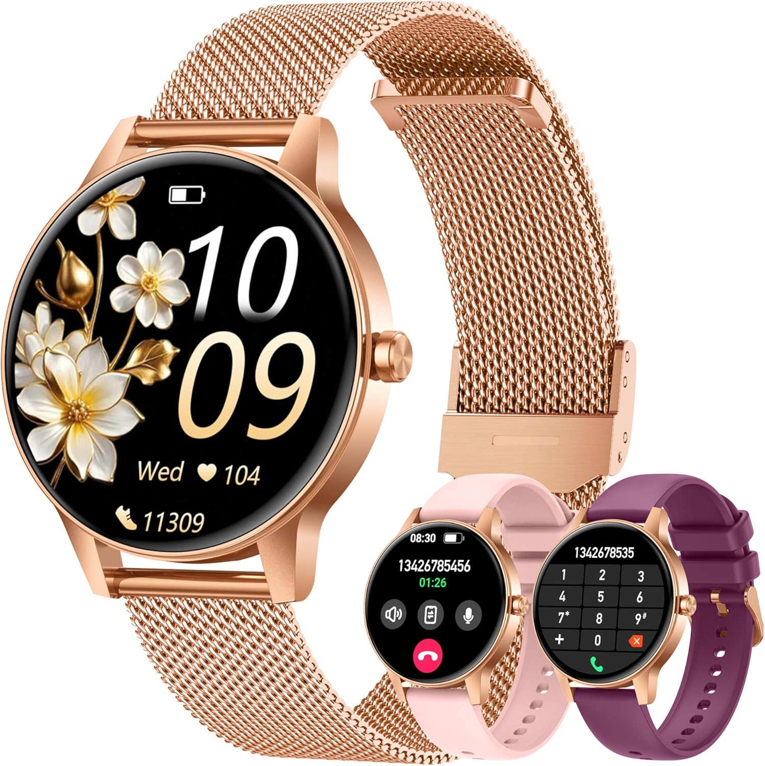 Smart Watch Women Fitness Tracker: 1.27'' Smartwatch Sport B... - Image 2