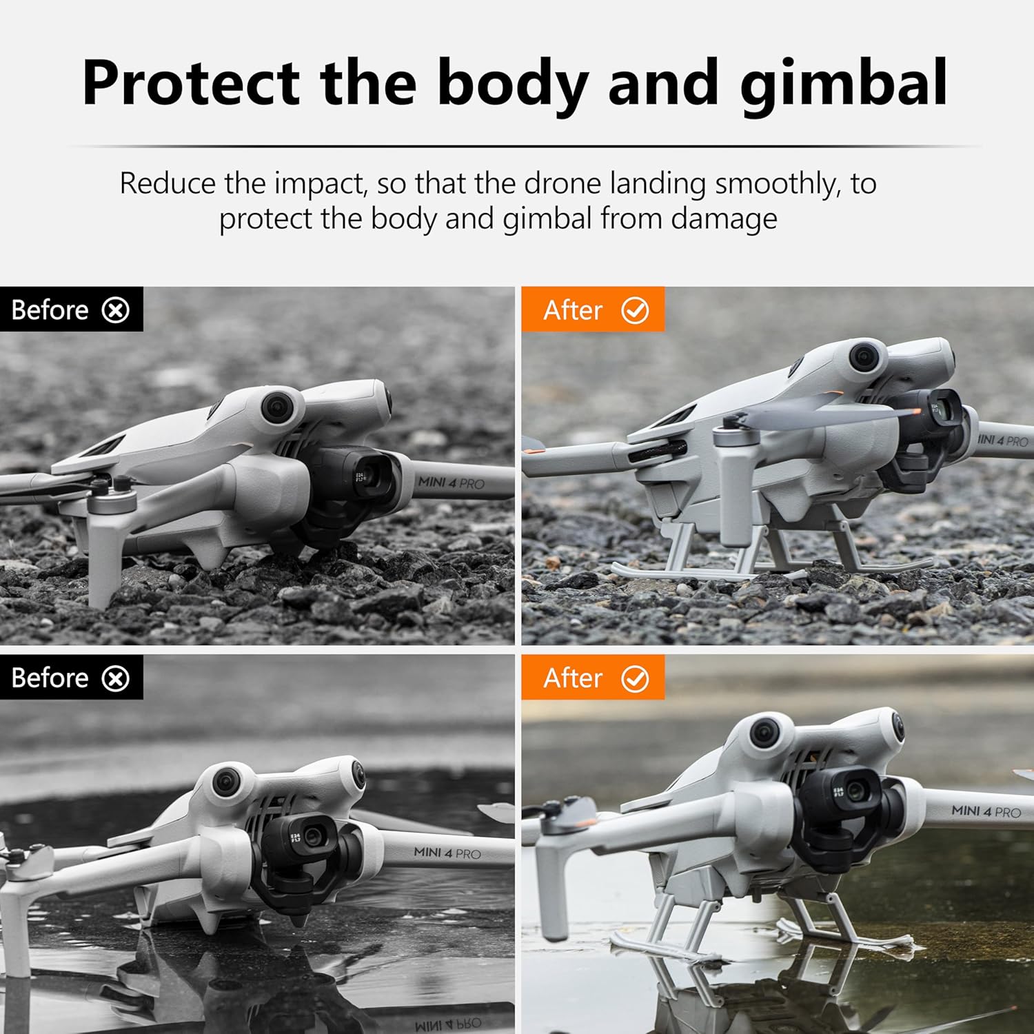 STARTRC Landing Gear for DJI Mini 4 Pro landing Leg Foldable... - Image 3