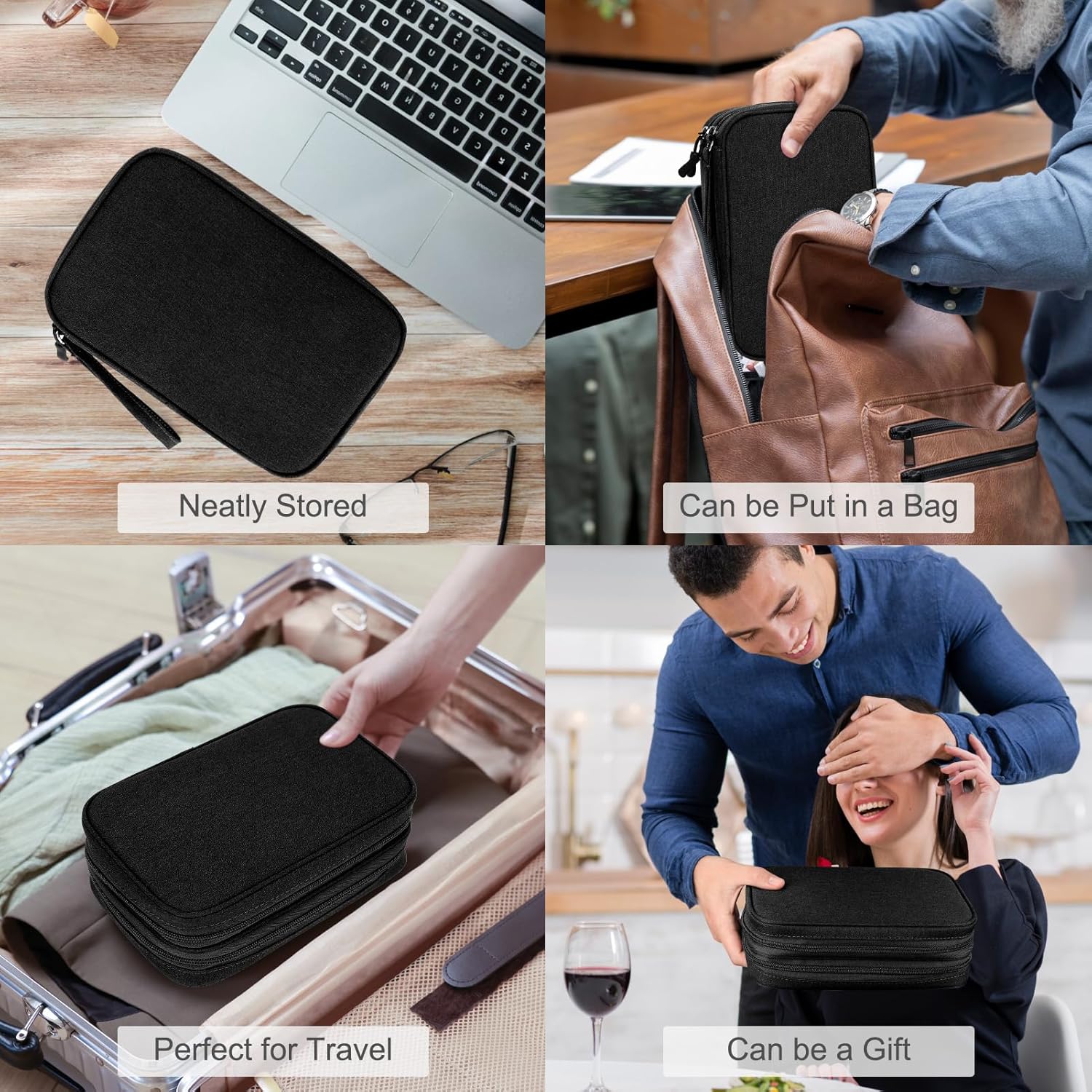 FYY Travel Cable Organiser, Electronics Accessories Bag, Wat... - Image 8