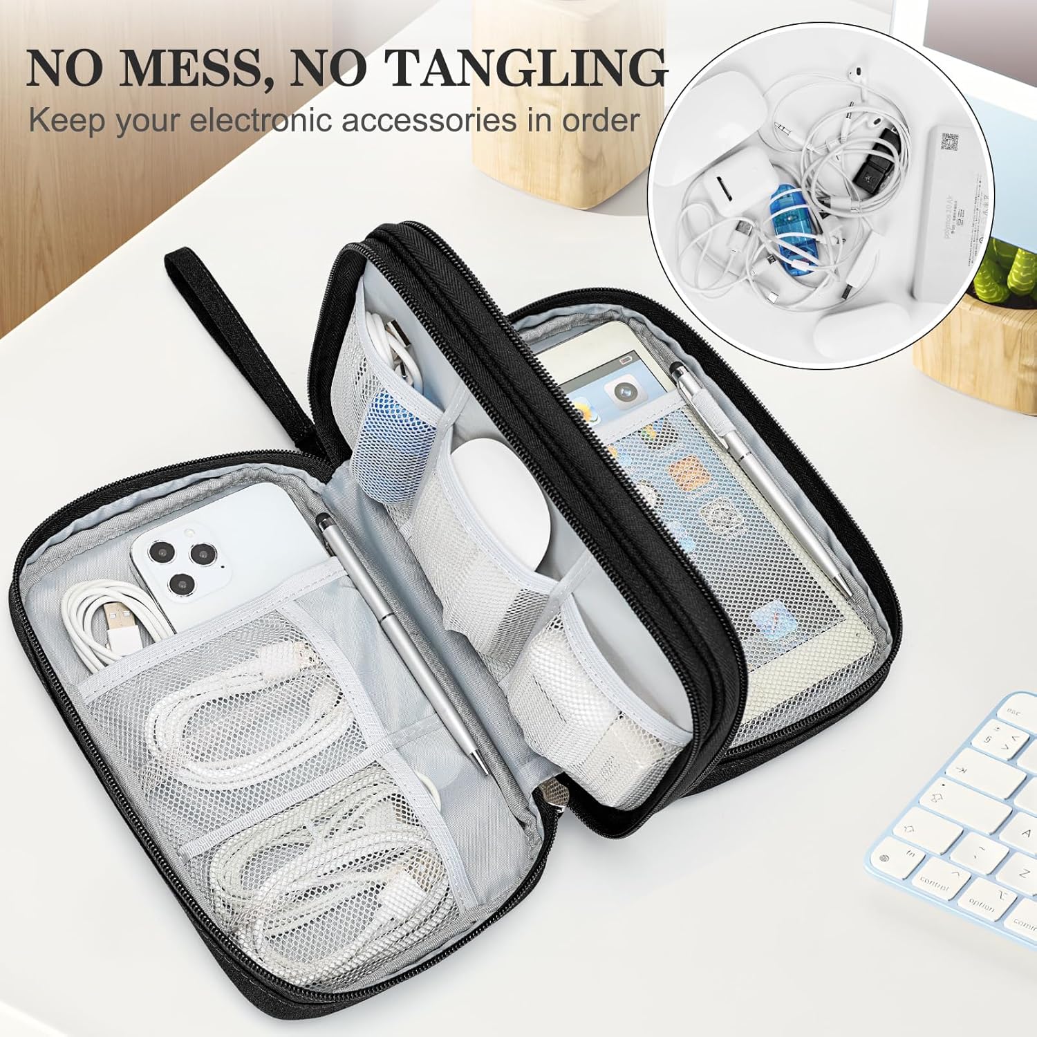 FYY Travel Cable Organiser, Electronics Accessories Bag, Wat... - Image 6