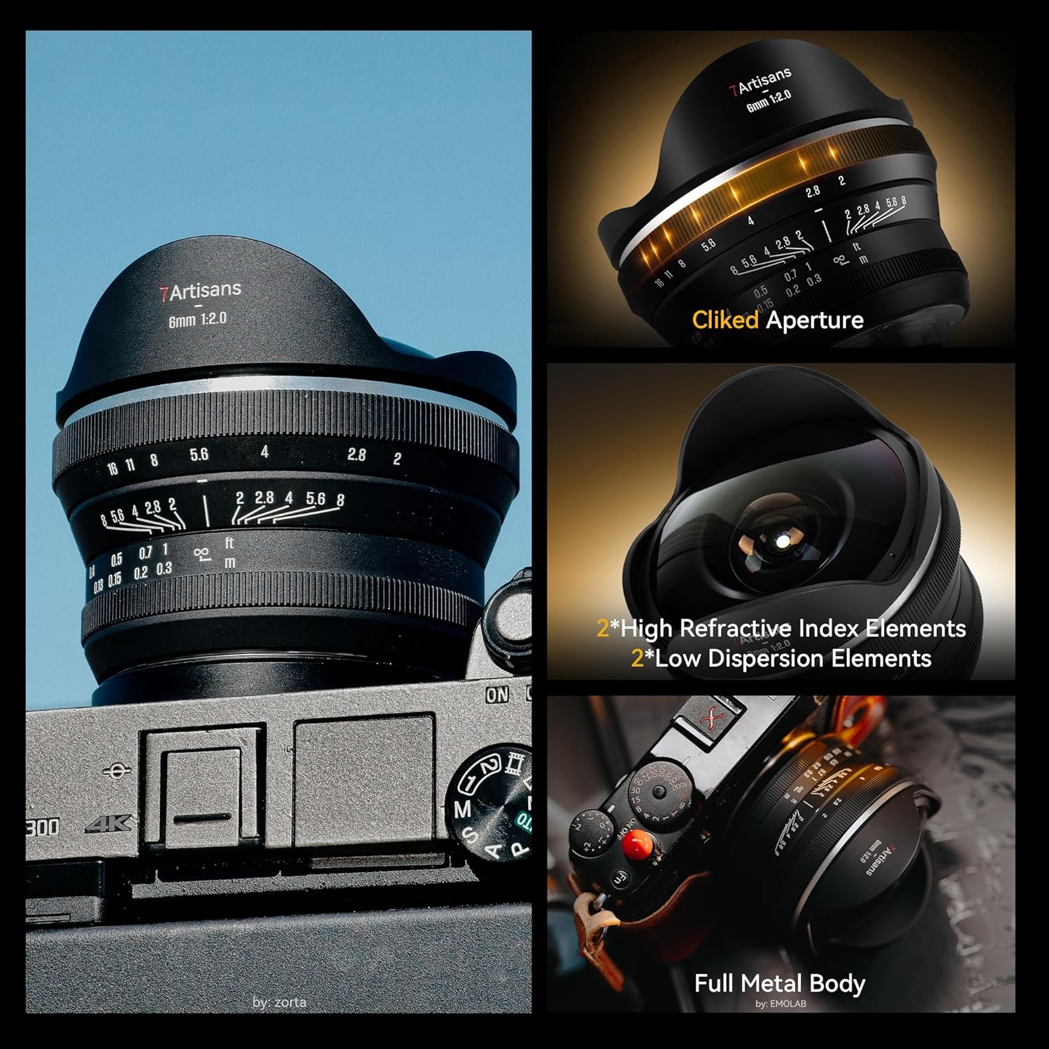 7artisans 6mm F2.0 APS-C Fisheye Ultra Wide Angle 220°Lens M... - Image 7