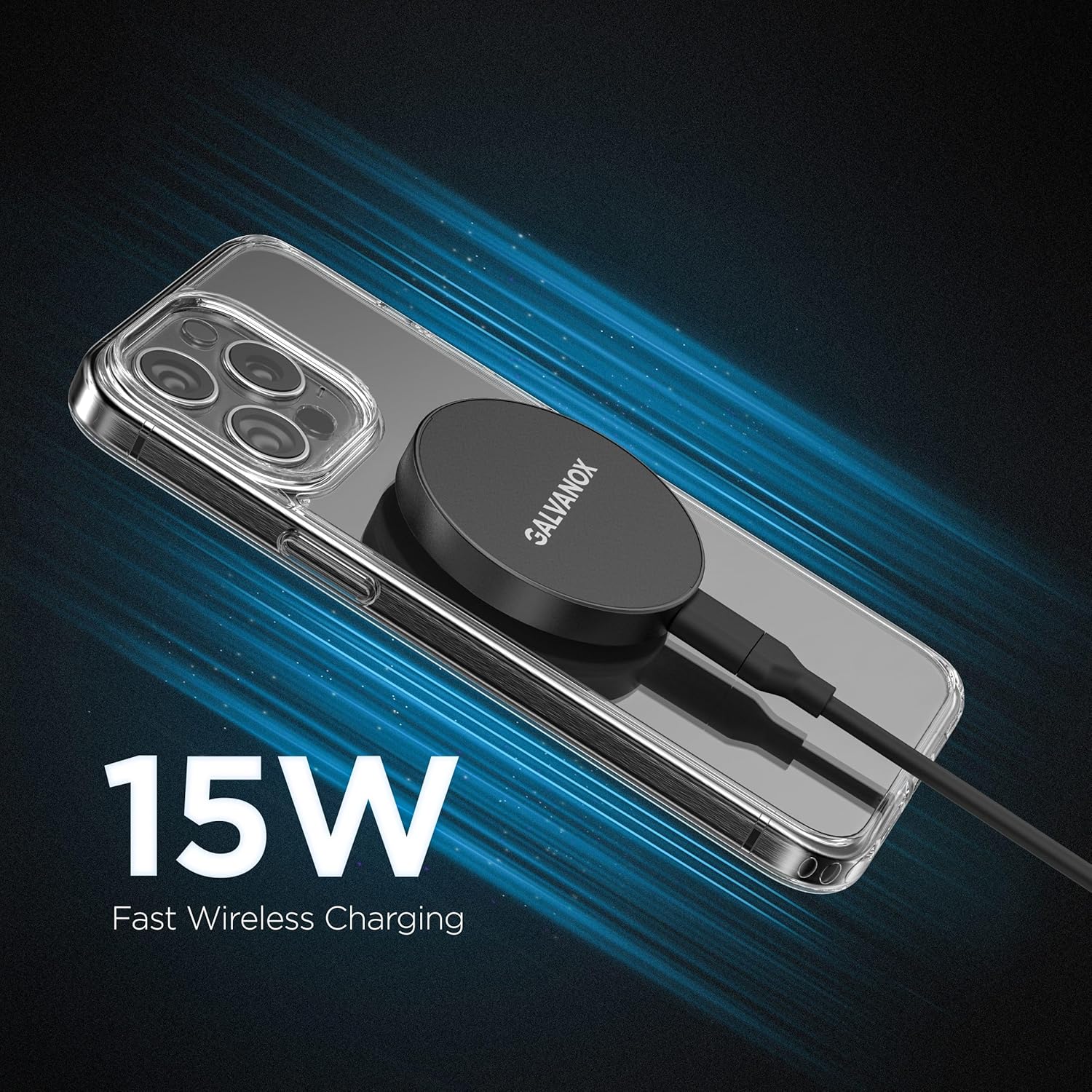 Galvanox Stick-On Magnetic Wireless Charger, Compatible with... - Image 7