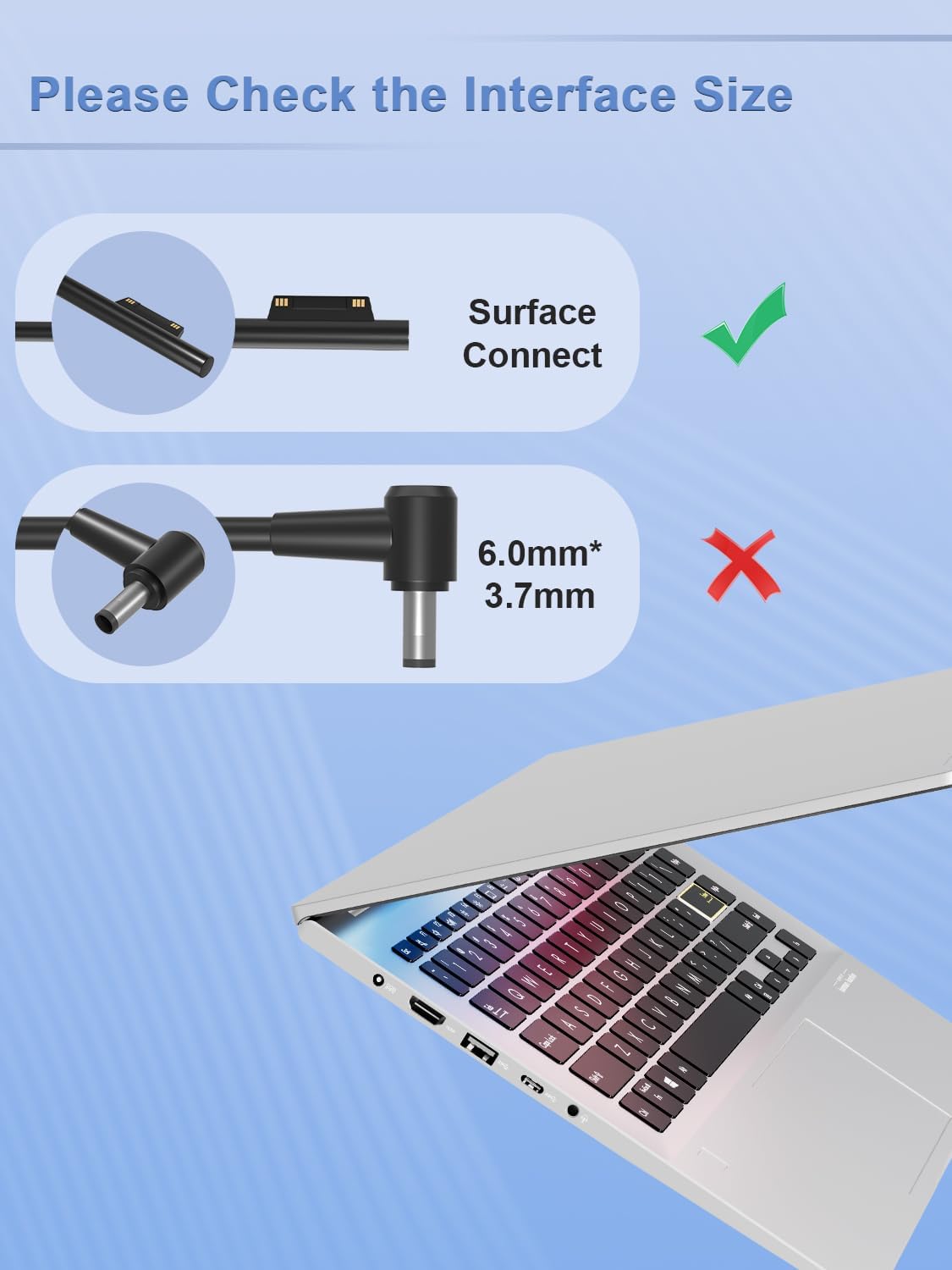 65W Surface Pro Charger Compatible with Microsoft Surface Pr... - Image 3