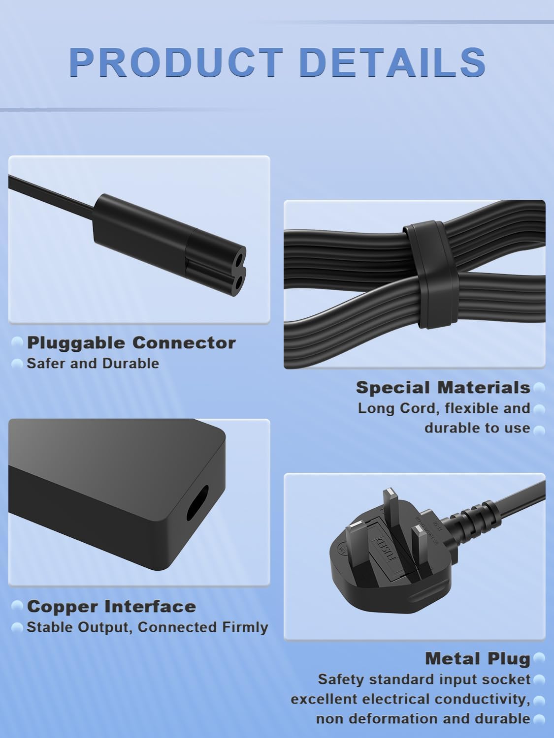 65W Surface Pro Charger Compatible with Microsoft Surface Pr... - Image 6