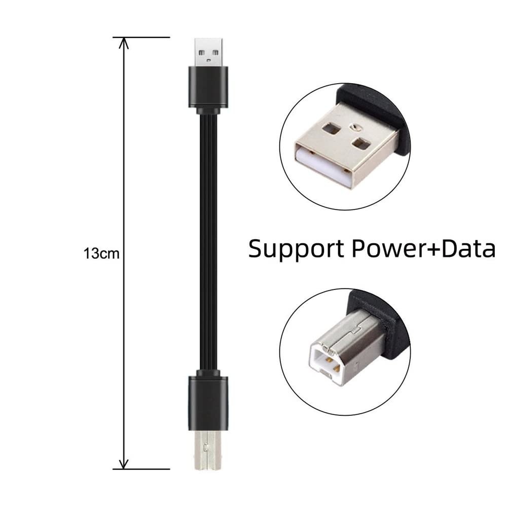 13cm USB 2.0 Type-A Male to Type-B Data Flat Slim FPC Cable ... - Image 4