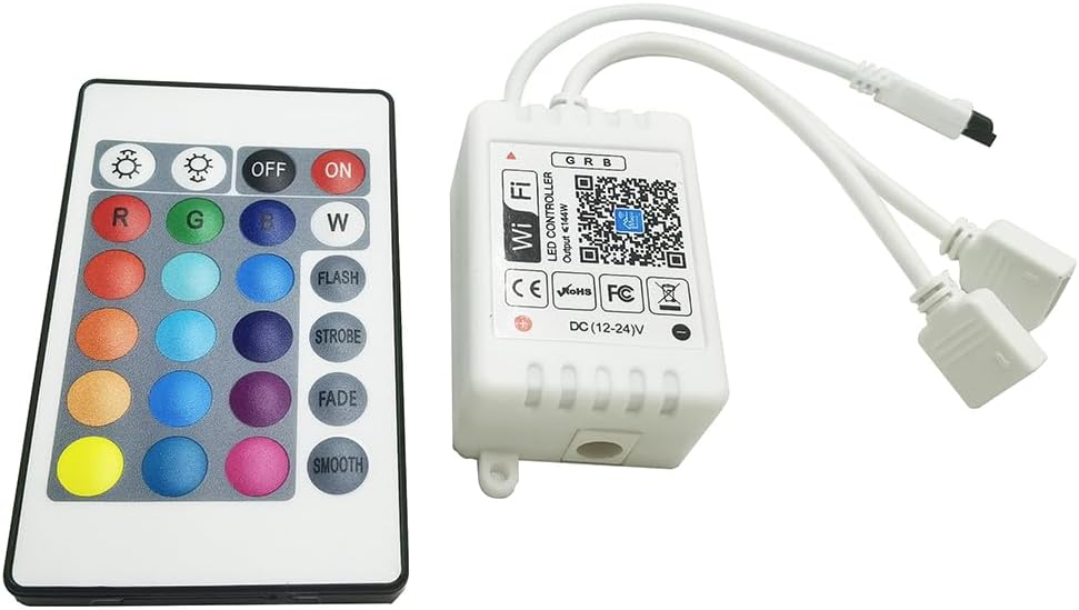 LED Smart RGB WiFi Controller Dual 4-Pin Output with 24-Key ... - Image 4