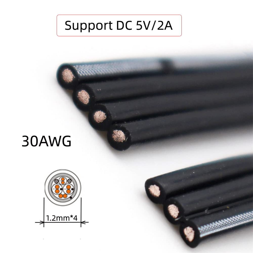 13cm USB 2.0 Type-A Male to Type-B Data Flat Slim FPC Cable ... - Image 6