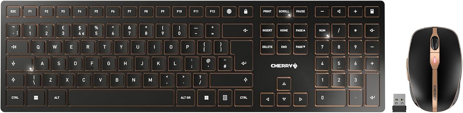 CHERRY DW 9100 SLIM, Wireless Desktop Set, UK Layout (QWERTY... - Image 2