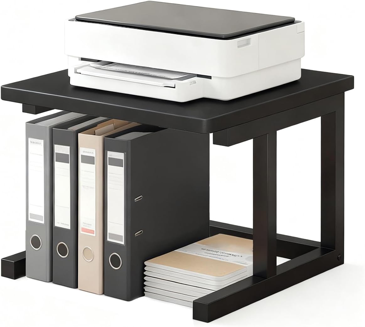Desktop Printer Stand, 15.7″x 15.7″ 2-Tier Large Printer She... - Image 2