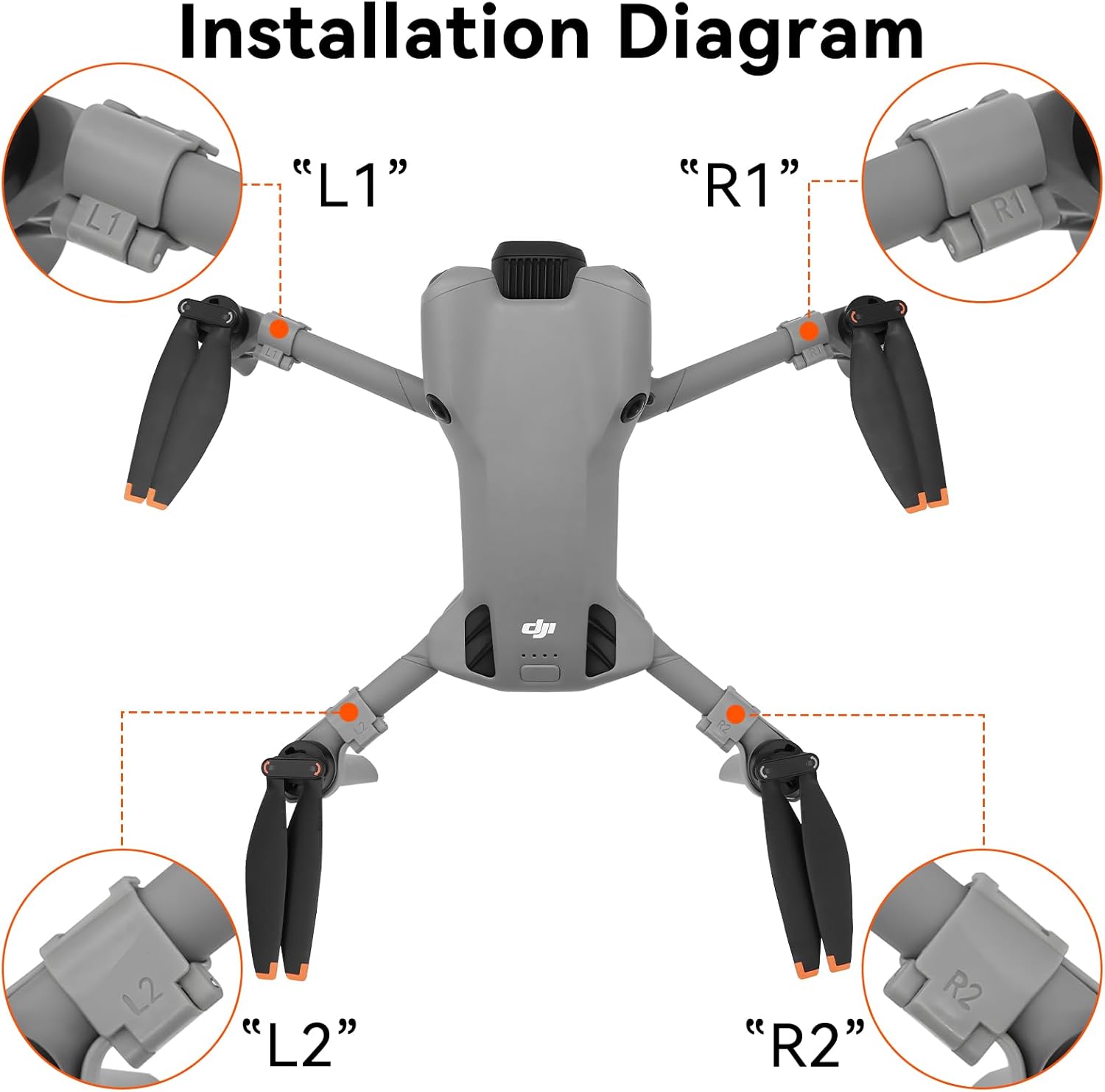 Mini 5 Pro Landing Gear - Drone Accessories Heightening Land... - Image 5
