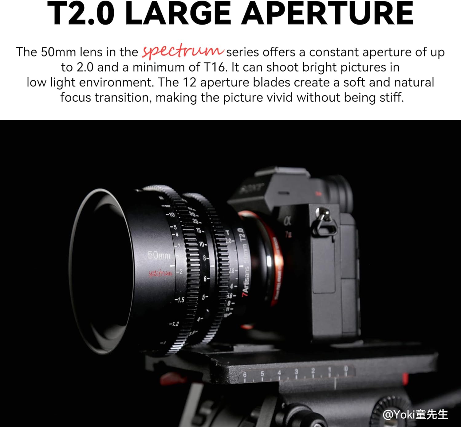 7artisans 50mm T2.0 Large Aperture Full Frame Cine Lens Comp... - Image 3