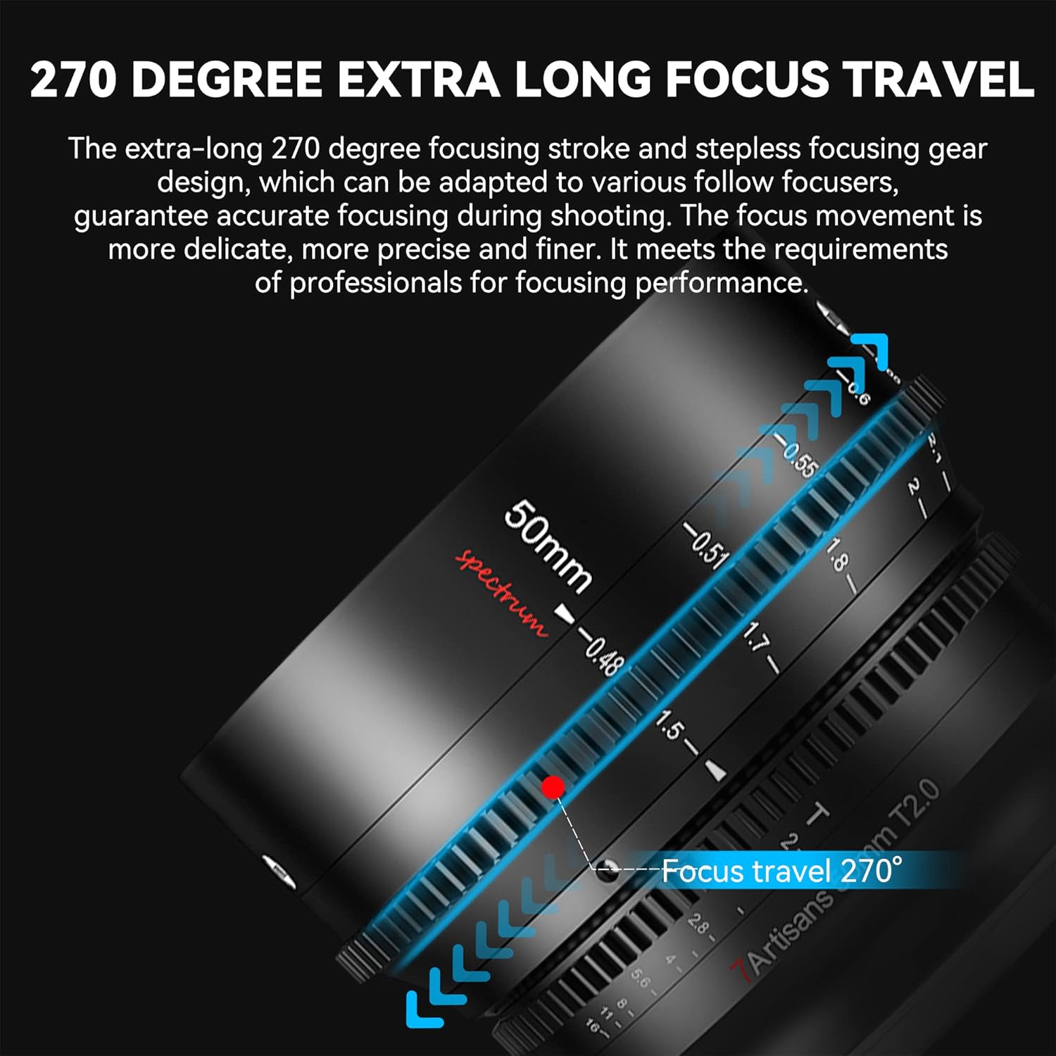 7artisans 50mm T2.0 Large Aperture Full Frame Cine Lens Comp... - Image 4