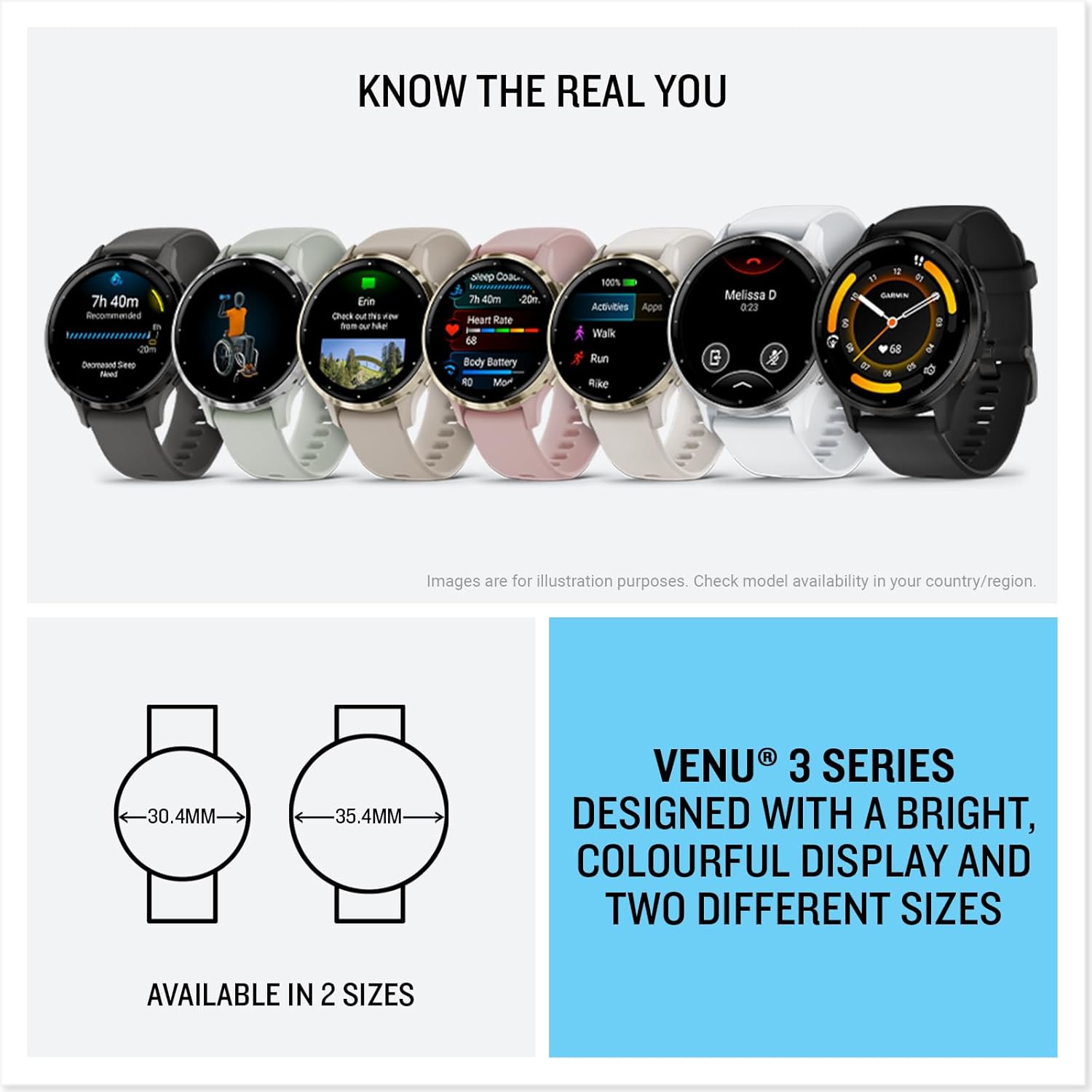 Garmin Venu 3S, 41mm GPS smartwatch, AMOLED touchscreen, all... - Image 6