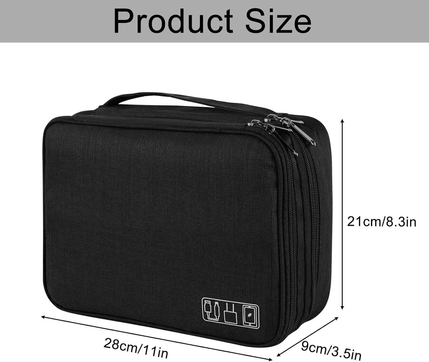 Electronic Accessories Bags, 3 Layer Travel Cable Organiser ... - Image 4