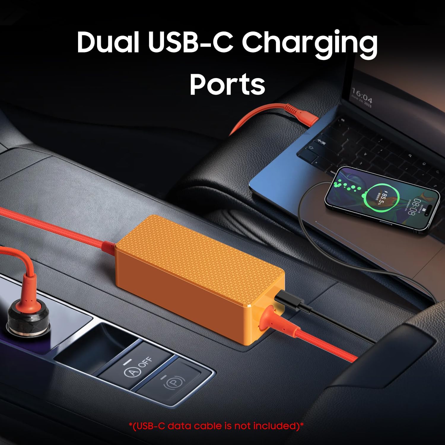KFD USB C Car Charger 12V/24V DC Adapter for Microsoft Surfa... - Image 4