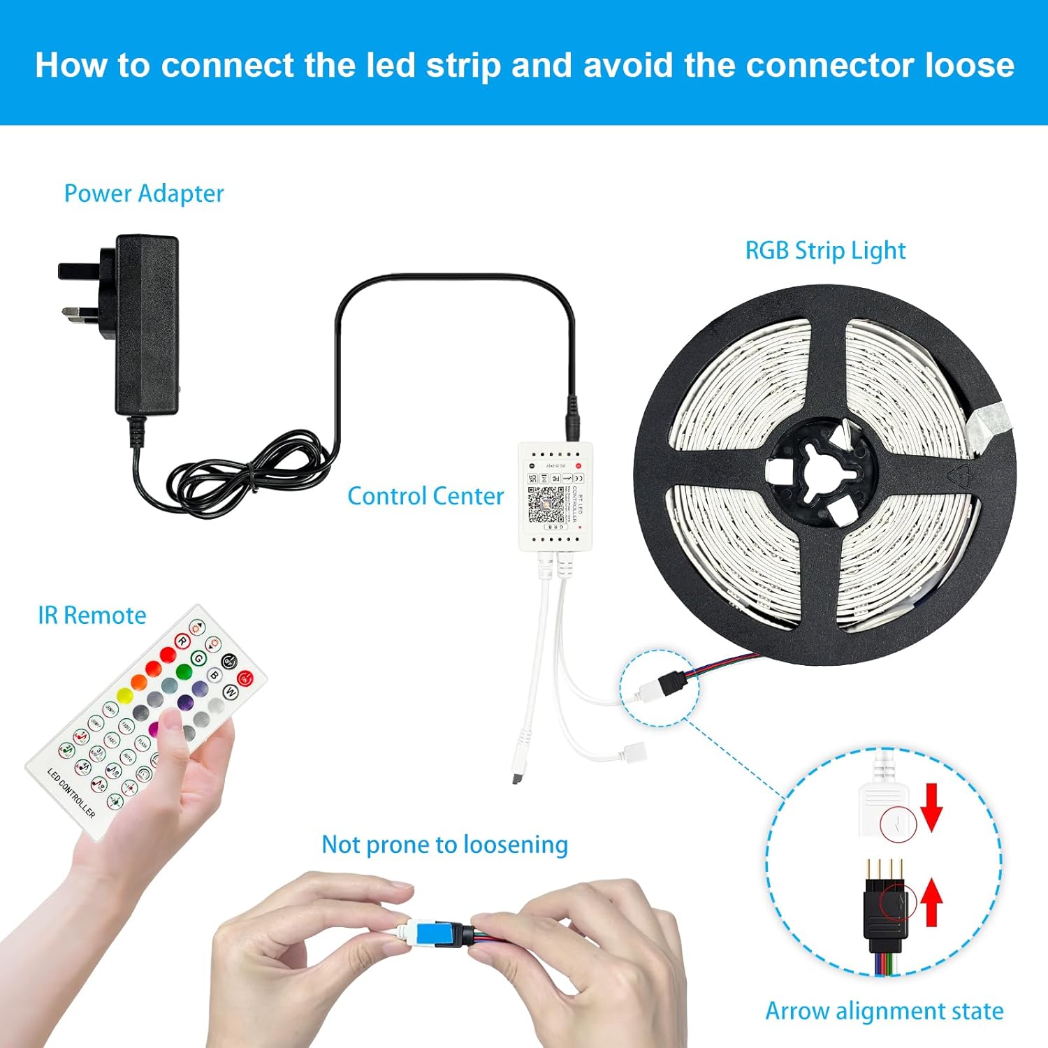 Led Strip Light Outdoor IP65 Waterproof App and IR Remote Co... - Image 8