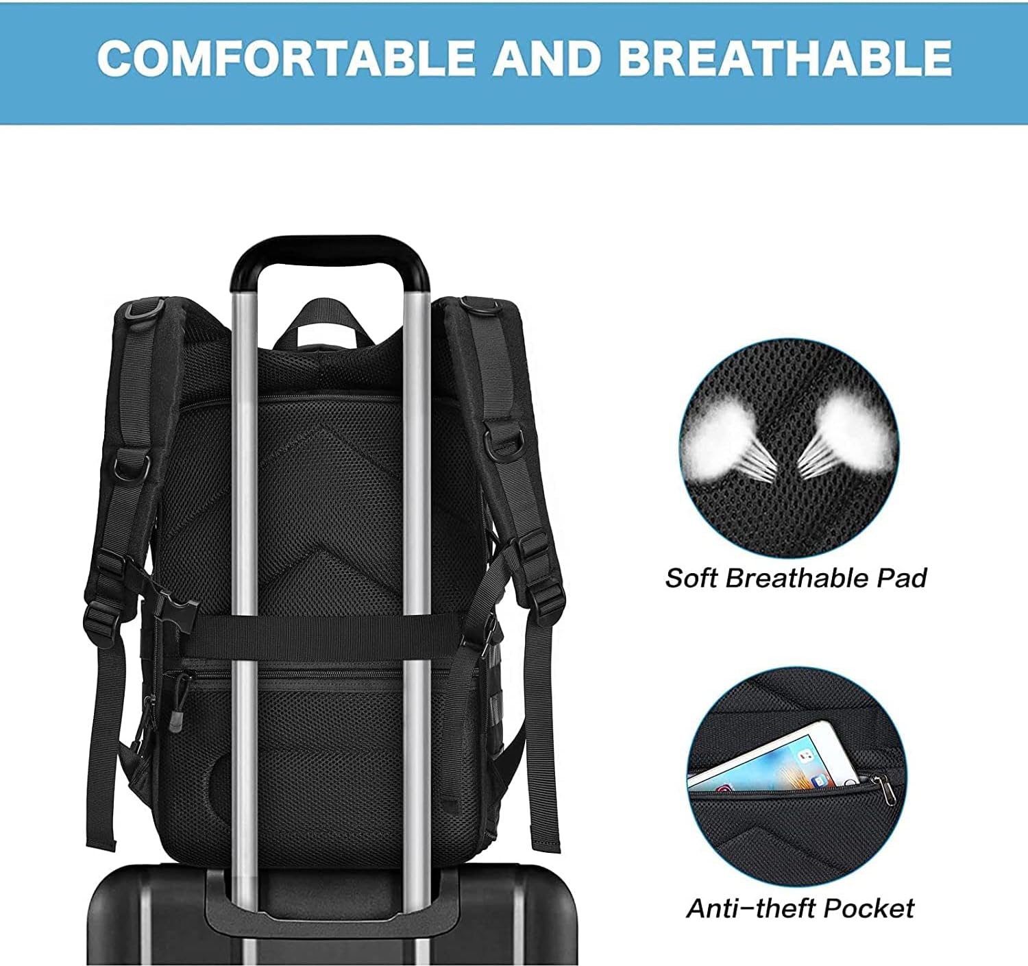MOSISO Camera Backpack, DSLR/SLR/Mirrorless Photography Tact... - Image 5