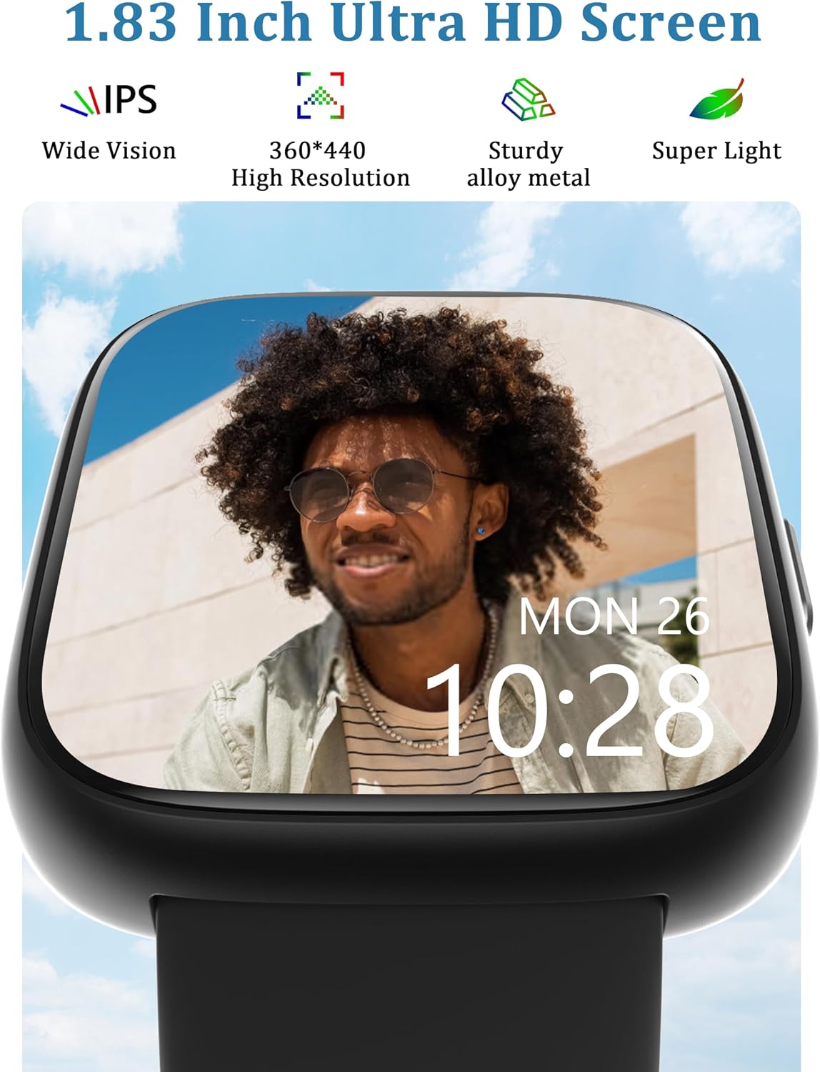 LODIMEKE Smart Watch, Alexa Built-in, Answer/Make Calls 44mm... - Image 4