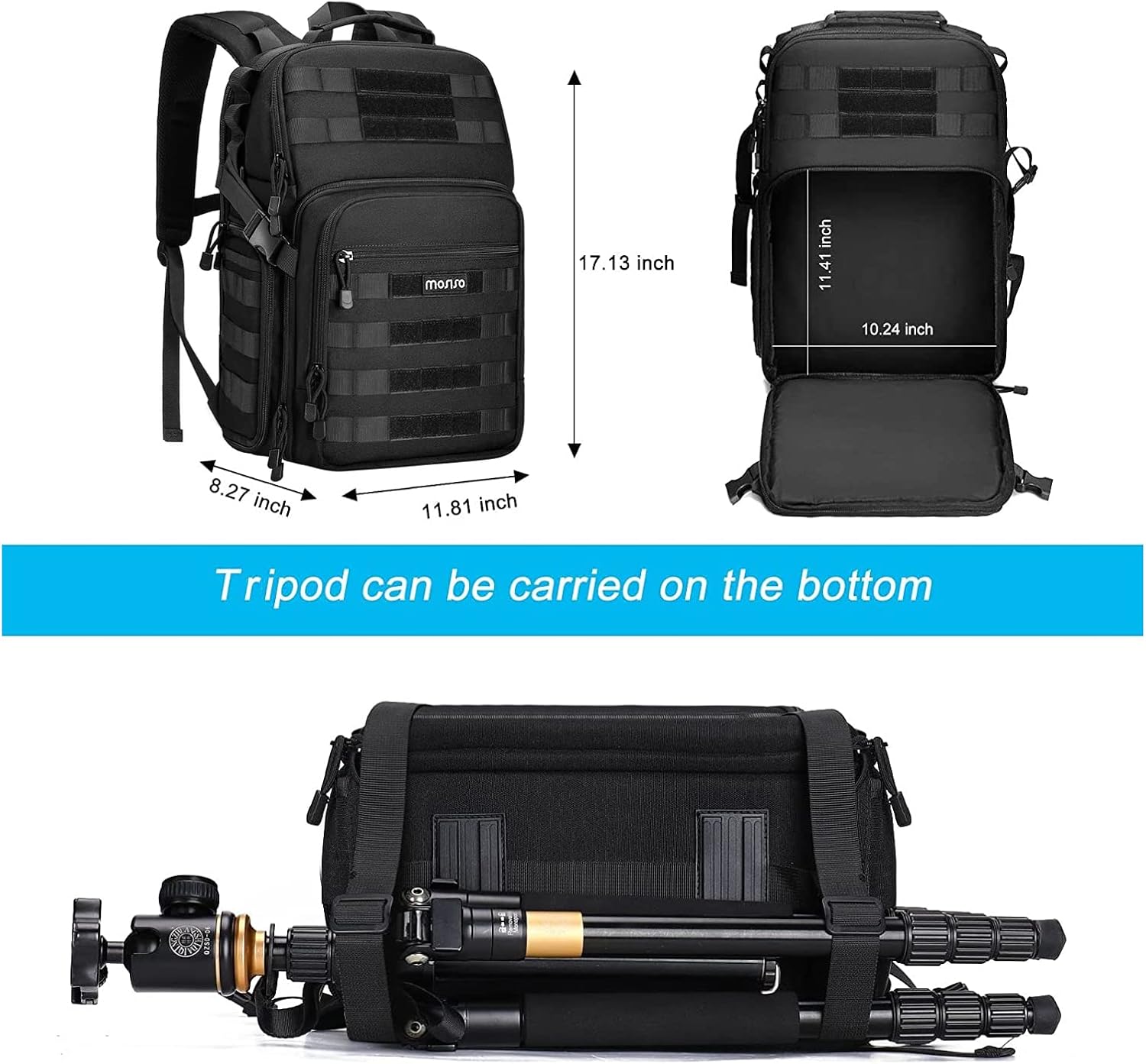MOSISO Camera Backpack, DSLR/SLR/Mirrorless Photography Tact... - Image 4