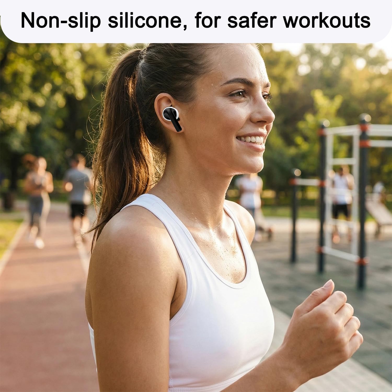 5 Pairs Anti-Slip Ear Tips for AirPods 4, Soft Silicone Anti... - Image 9