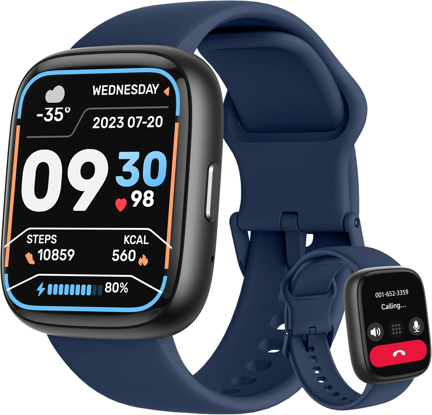 LODIMEKE Smart Watch, Alexa Built-in, Answer/Make Calls 44mm... - Image 2