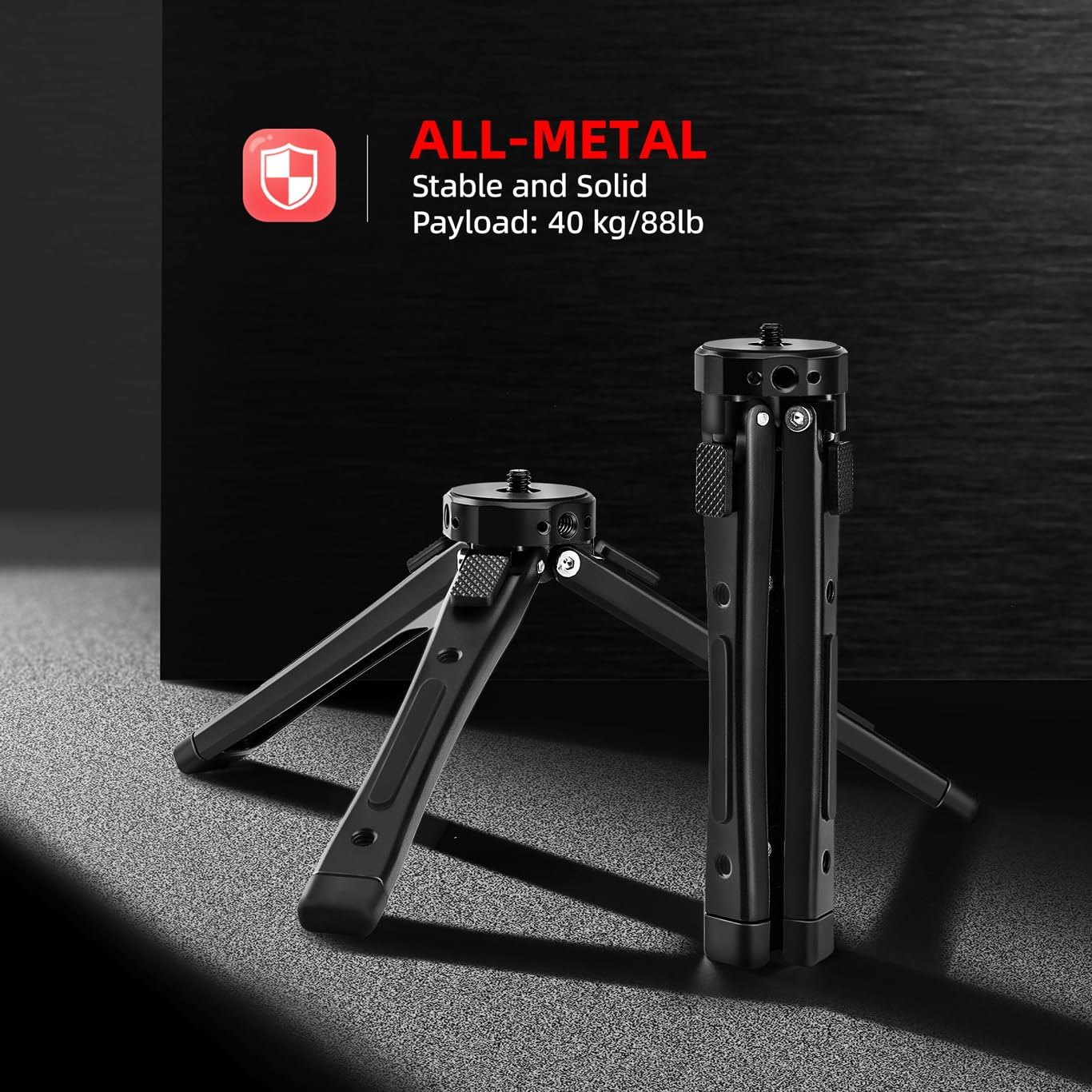 Zeadio Heavy Duty Metal Camera Tripod Stand - Universal Smal... - Image 3
