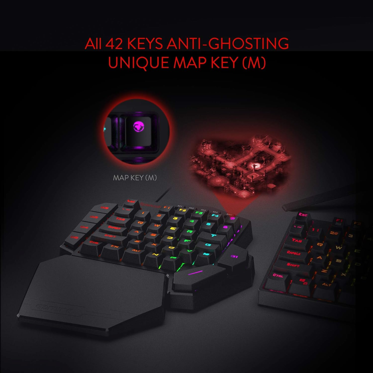 Redragon K585 DITI One-Handed RGB Mechanical Gaming Keyboard... - Image 8