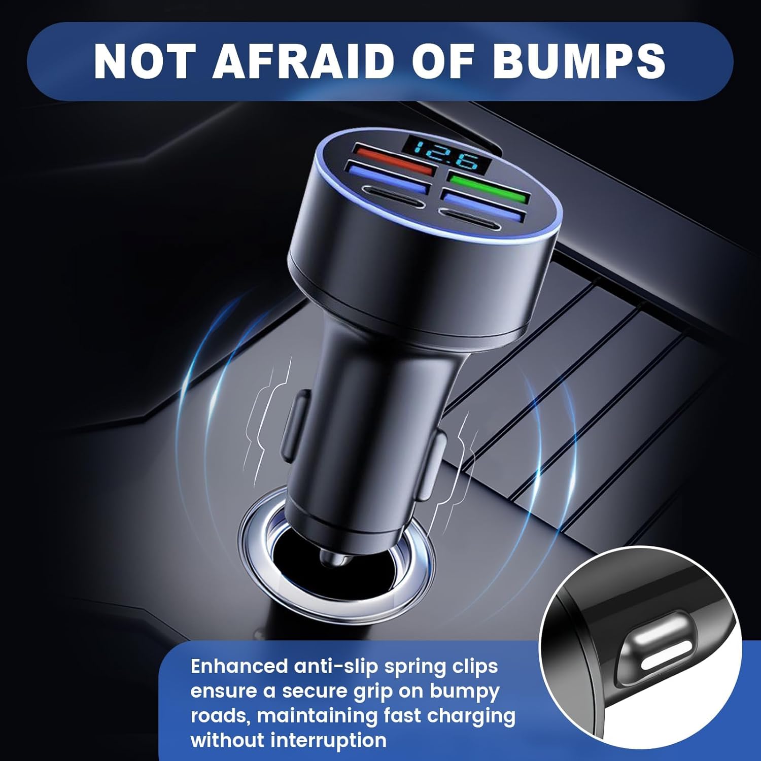 Car 6 in 1 Car USB Charger Super Fast Charge, 6 Ports Charge... - Image 6