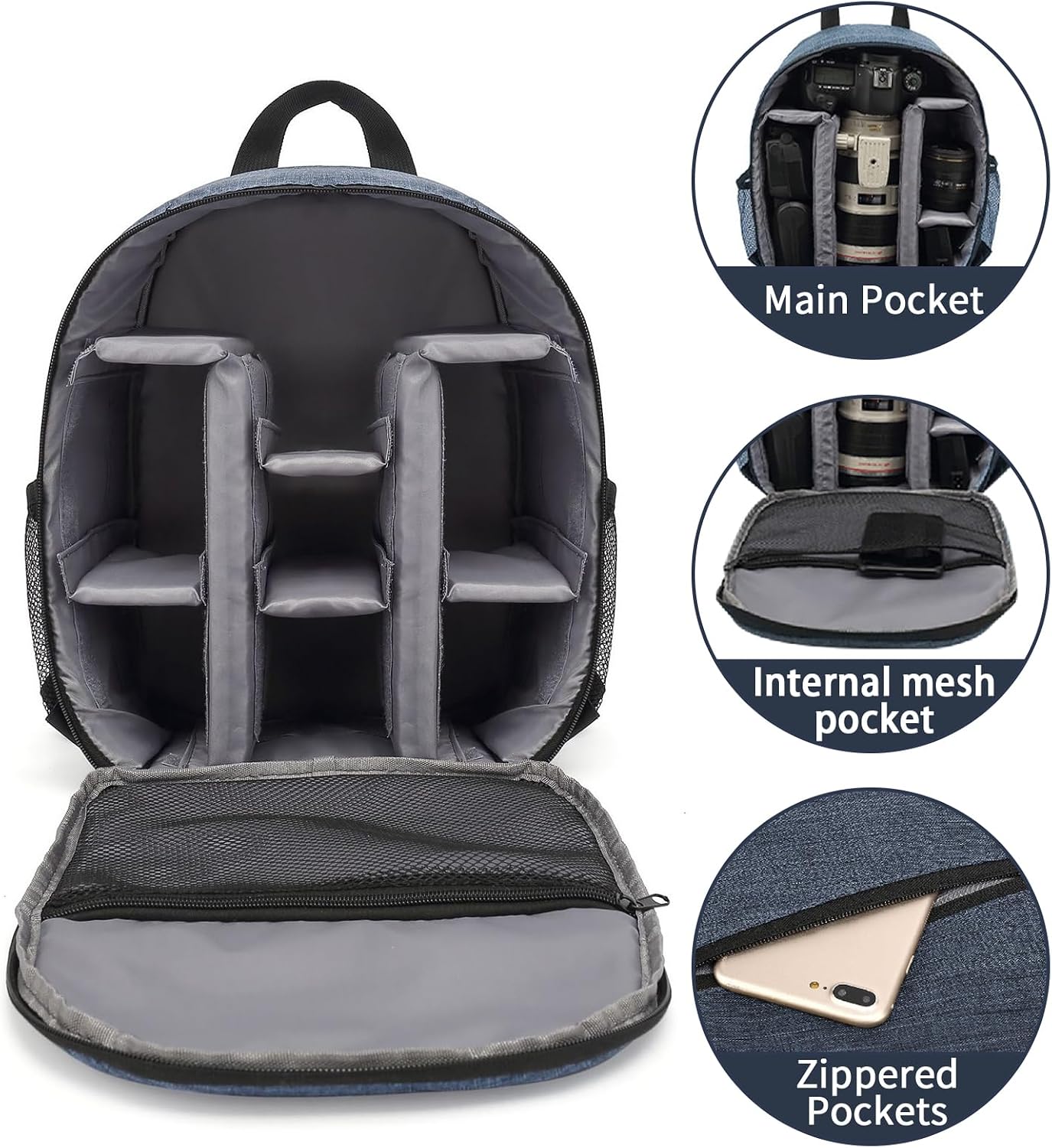 Small Camera Backpack for DSLR SLR Mirrorless Camera Outdoor... - Image 7