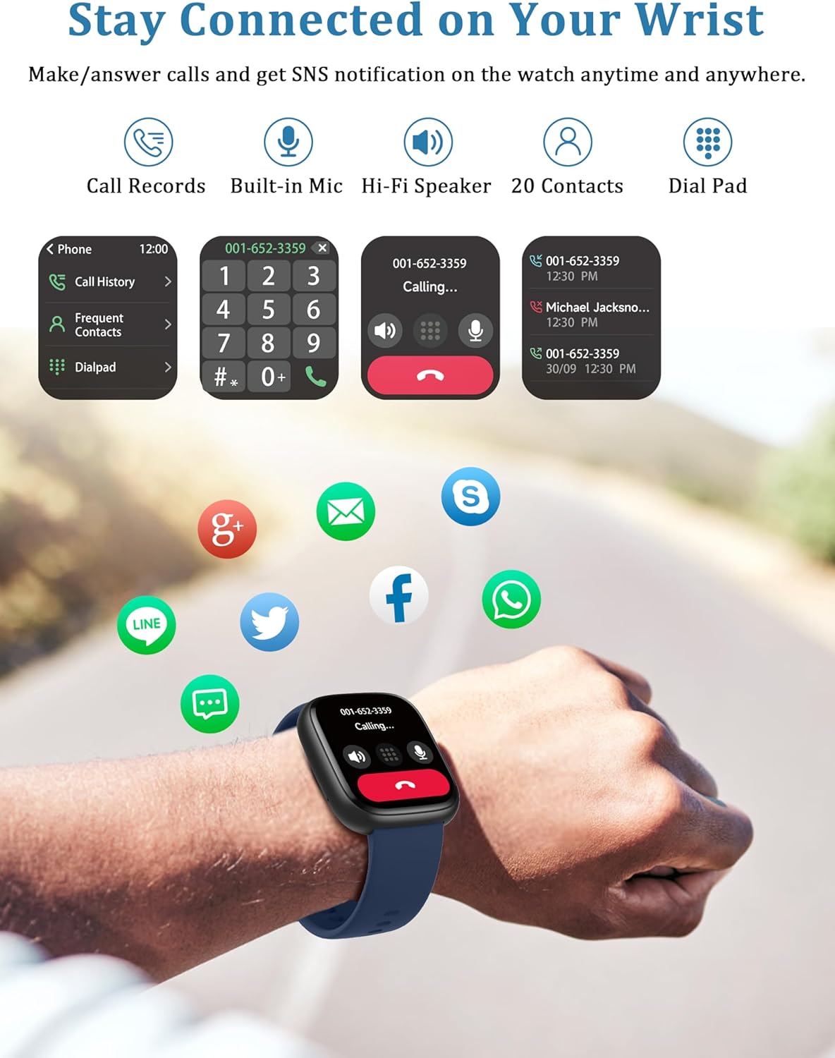 LODIMEKE Smart Watch, Alexa Built-in, Answer/Make Calls 44mm... - Image 5