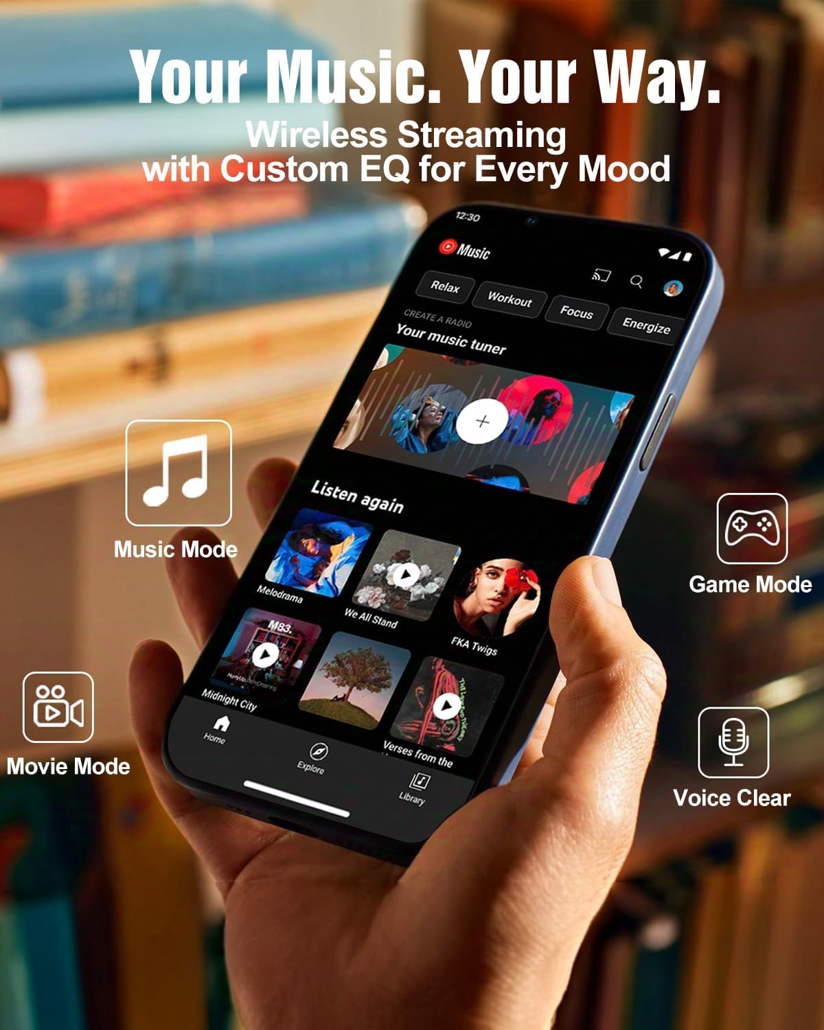 Wooden Soundbar for TV with Clear Dialogue, 5.1 Surround Sou... - Image 10