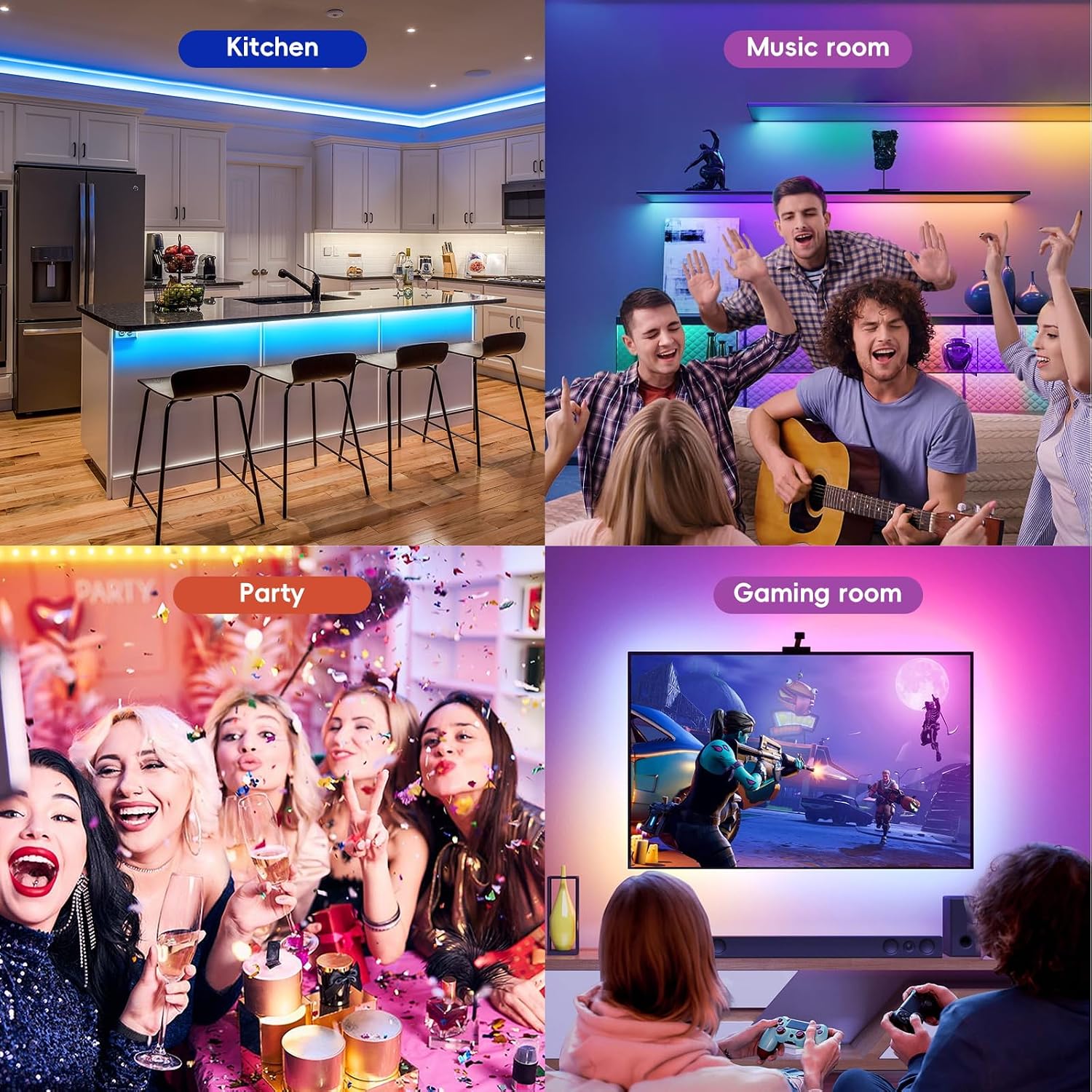 Led Strip Light Outdoor IP65 Waterproof App and IR Remote Co... - Image 9