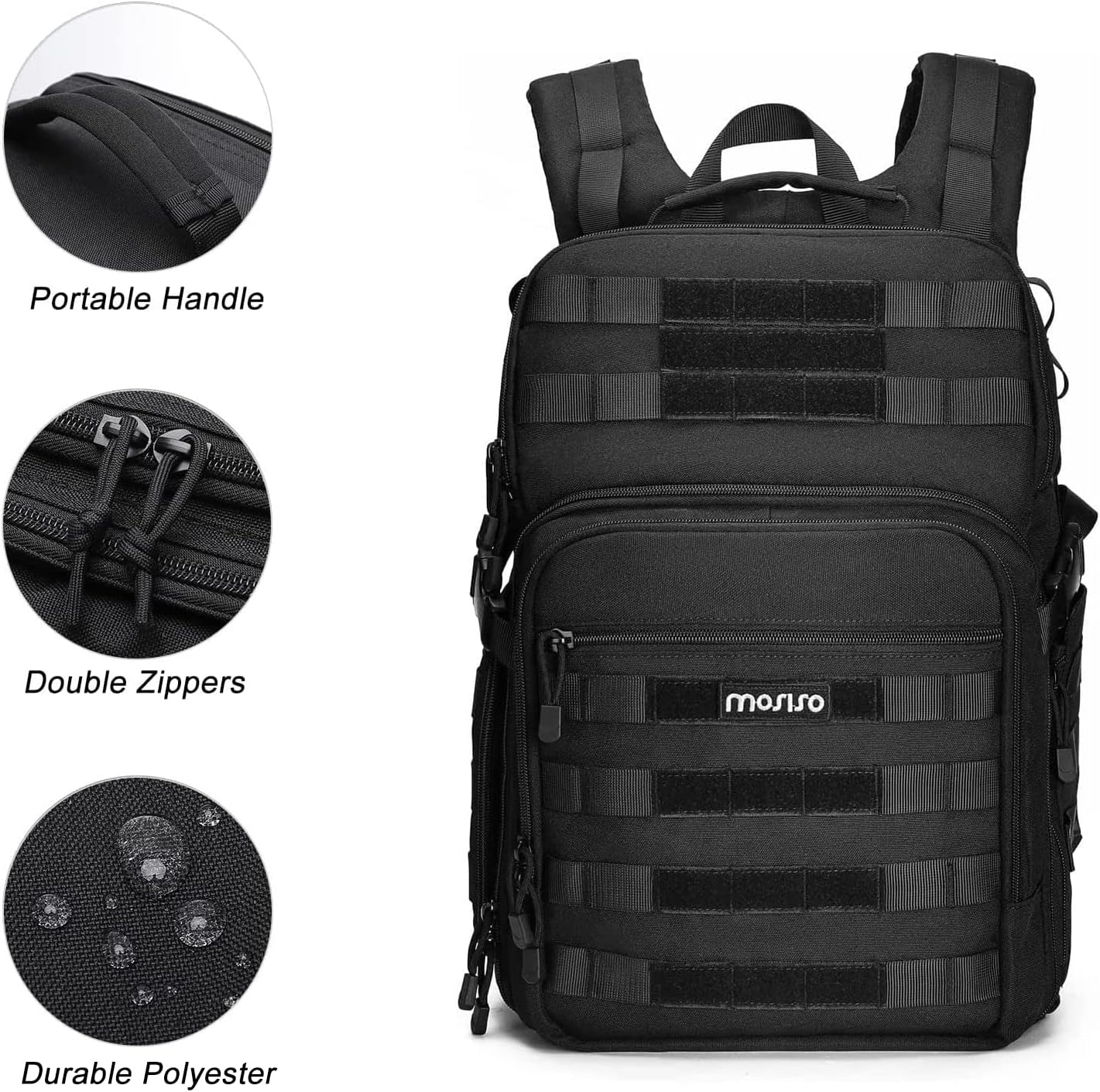 MOSISO Camera Backpack, DSLR/SLR/Mirrorless Photography Tact... - Image 3