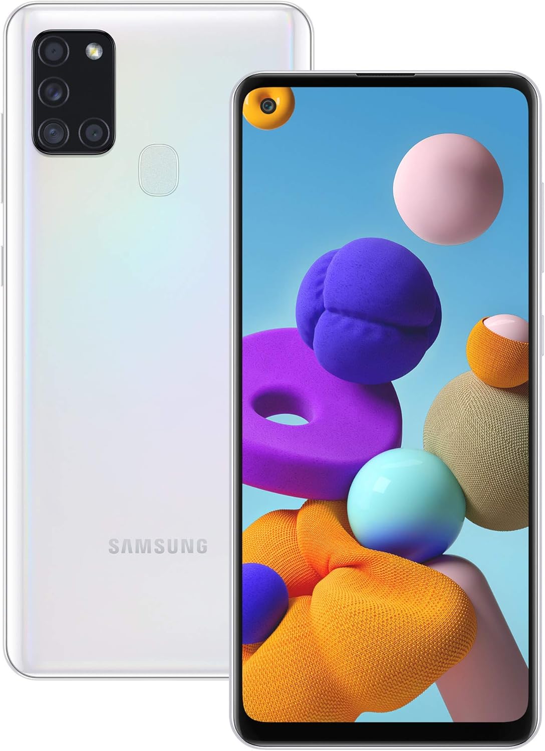 2020 Samsung Galaxy A21s Dual SIM 32GB - White (Renewed) - Image 2
