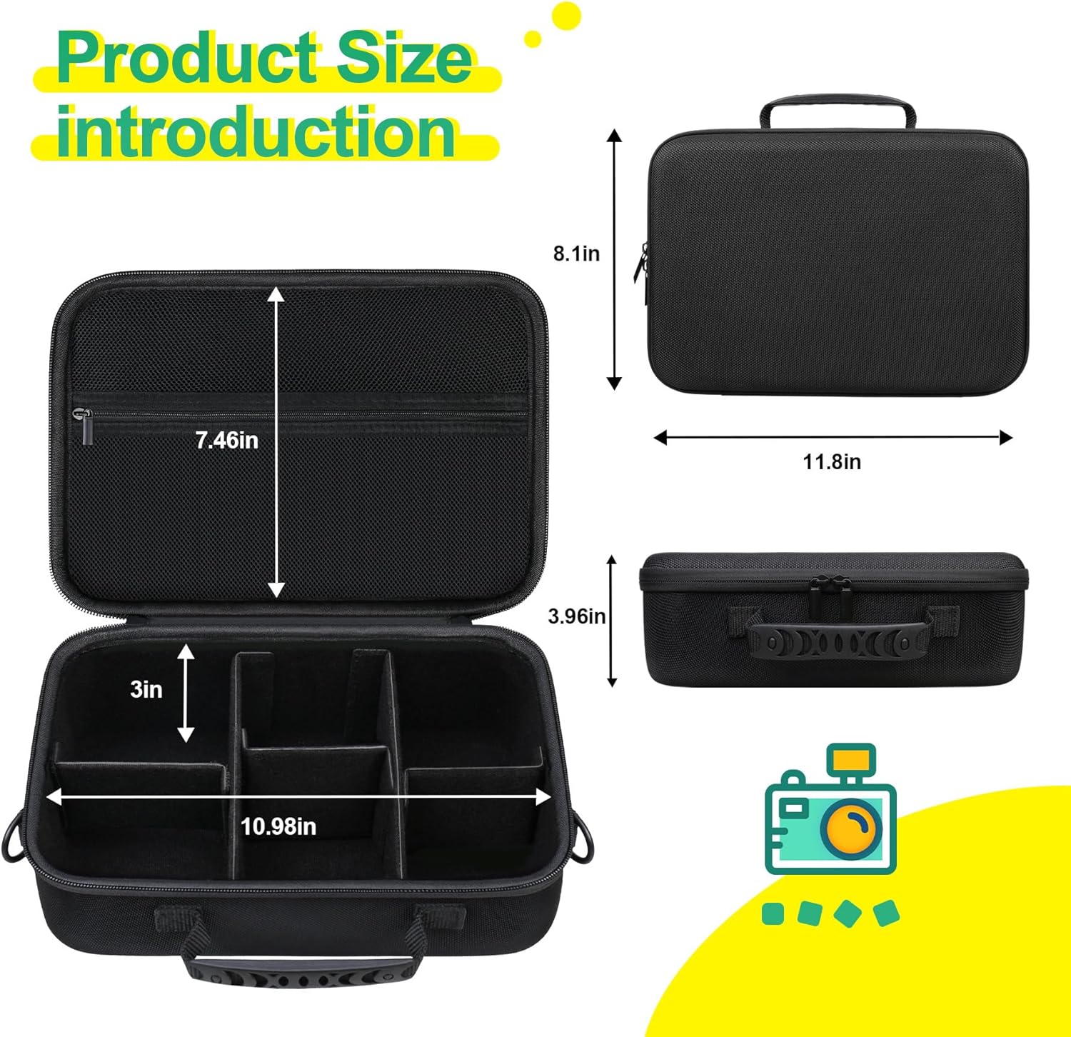 BOVKE Hard Case for Canon EOS 2000D / 4000D / R100 / R50 / R... - Image 5