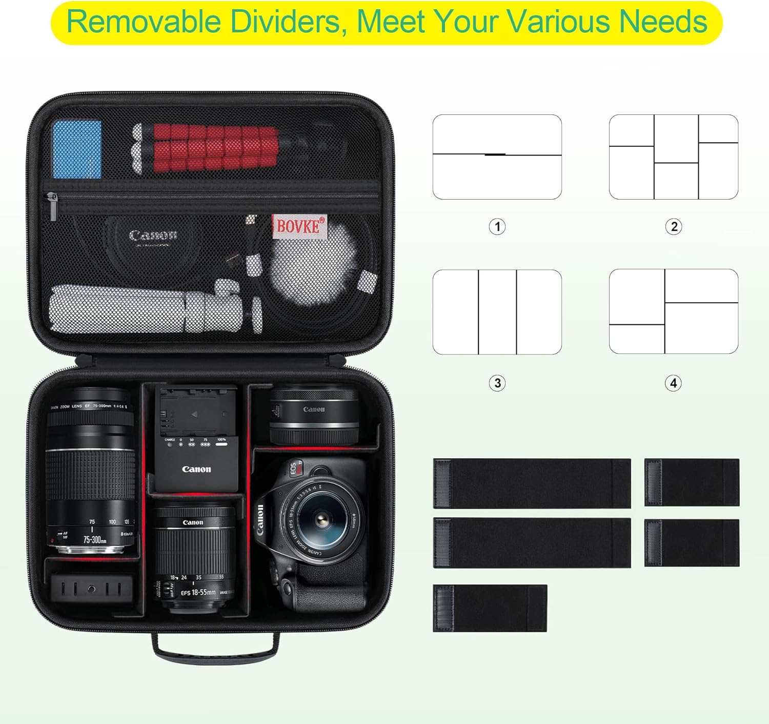 BOVKE Hard Case for Canon EOS 2000D / 4000D / R100 / R50 / R... - Image 4