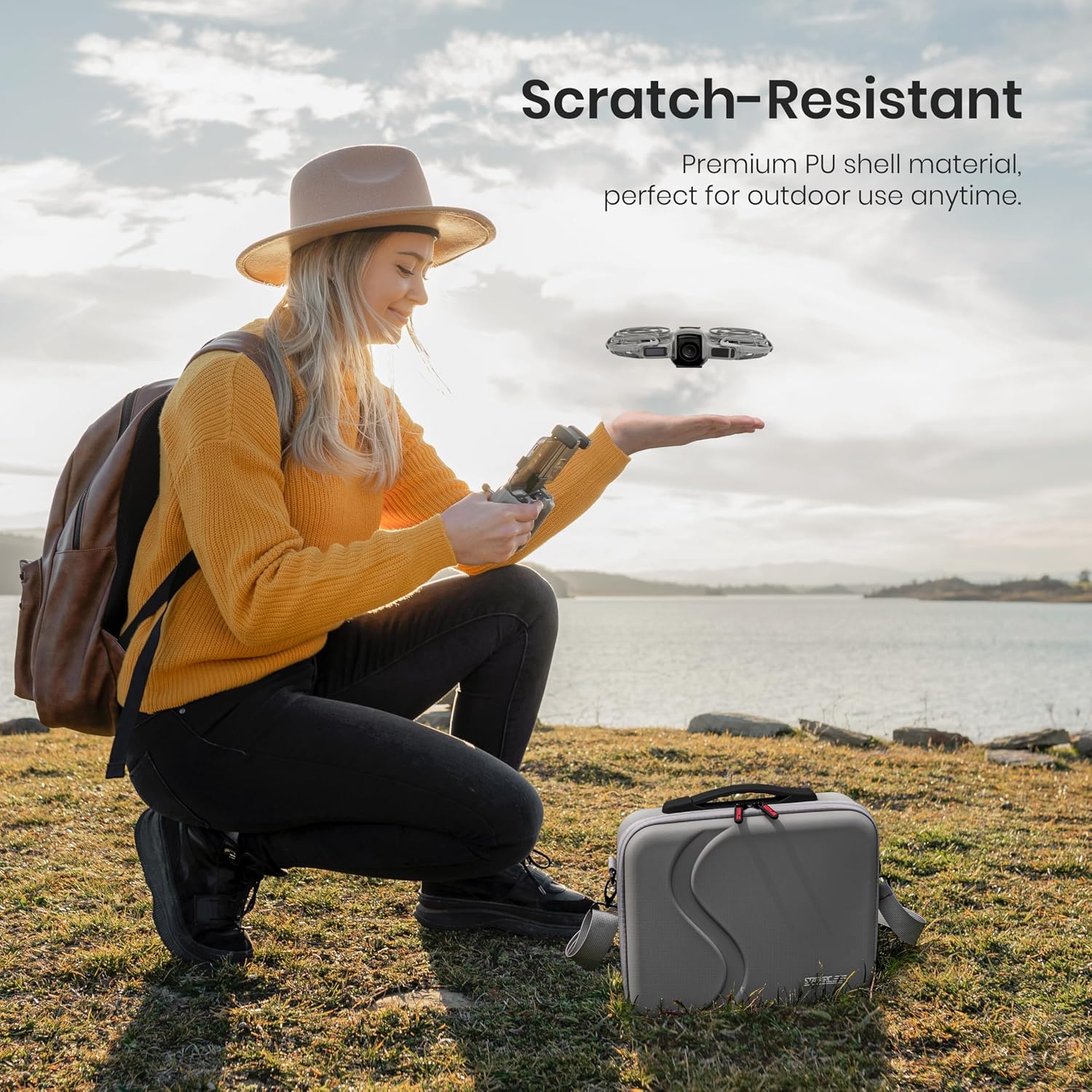 STARTRC Portable PU Storage Bag for DJI Neo 2 Drone & Fly Mo... - Image 4