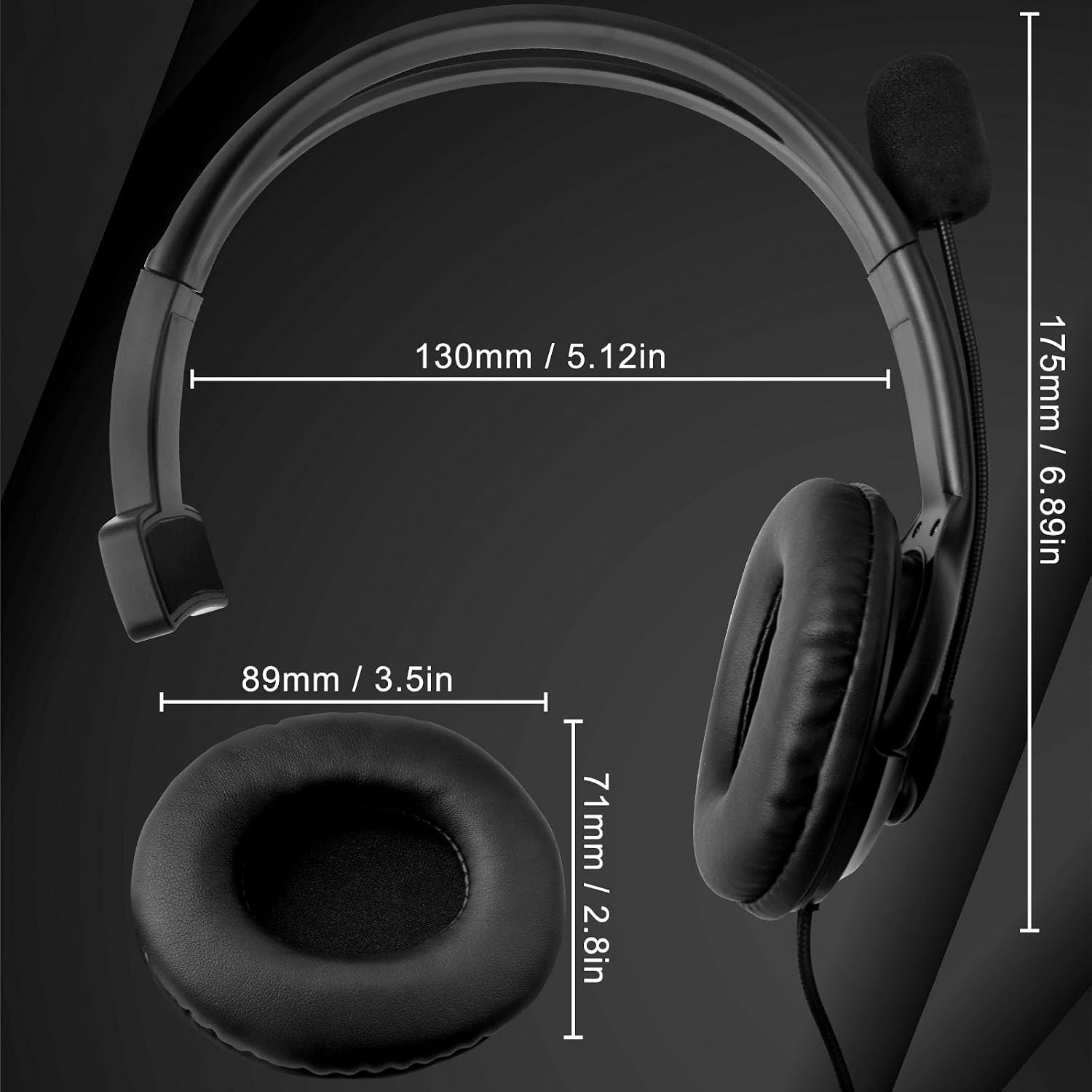 Joso Gaming Headset for PS5 PS4, 3.5mm Wired Online Gaming O... - Image 10