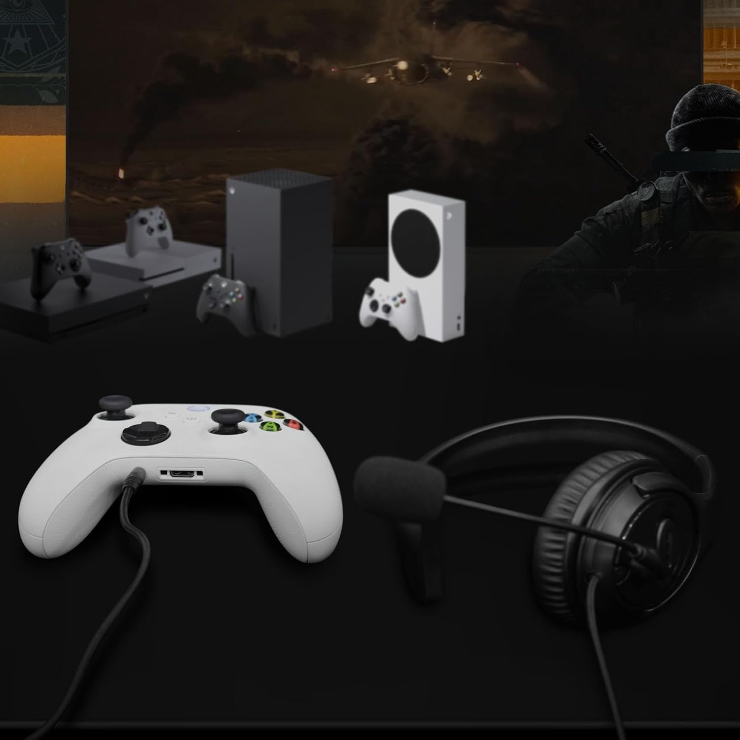 Joso Gaming Headset for PS5 PS4, 3.5mm Wired Online Gaming O... - Image 9