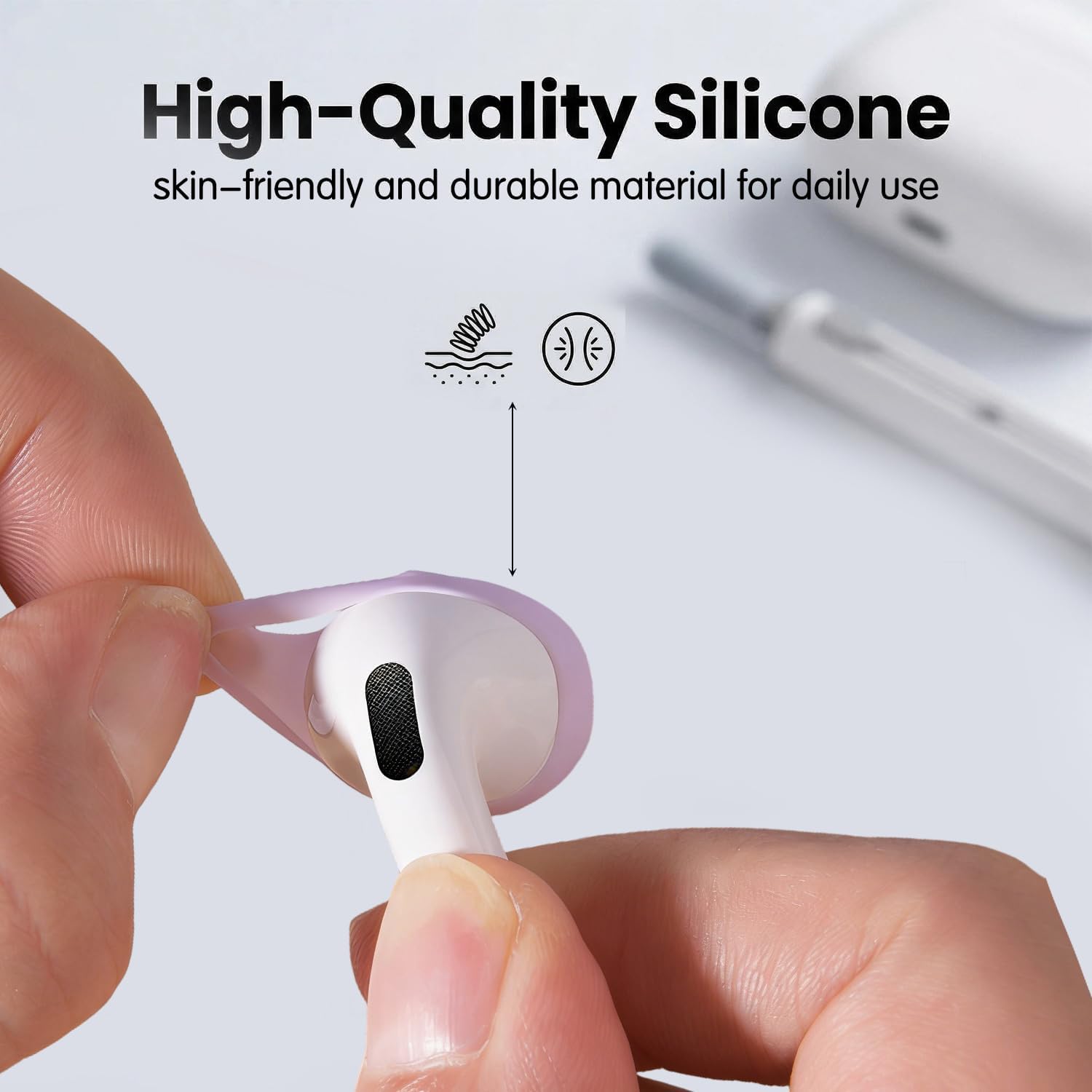 5 Pairs Anti-Slip Silicone Ear Tips for AirPods 4, Five colo... - Image 7