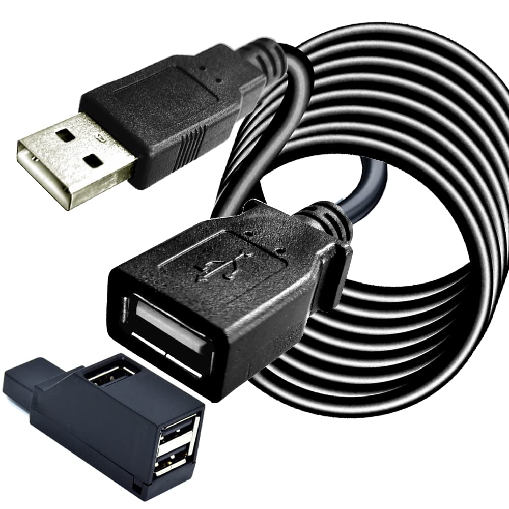 YOTETION 25FT USB 2.0 Extension Cable with Hub, USB A Male t... - Image 2