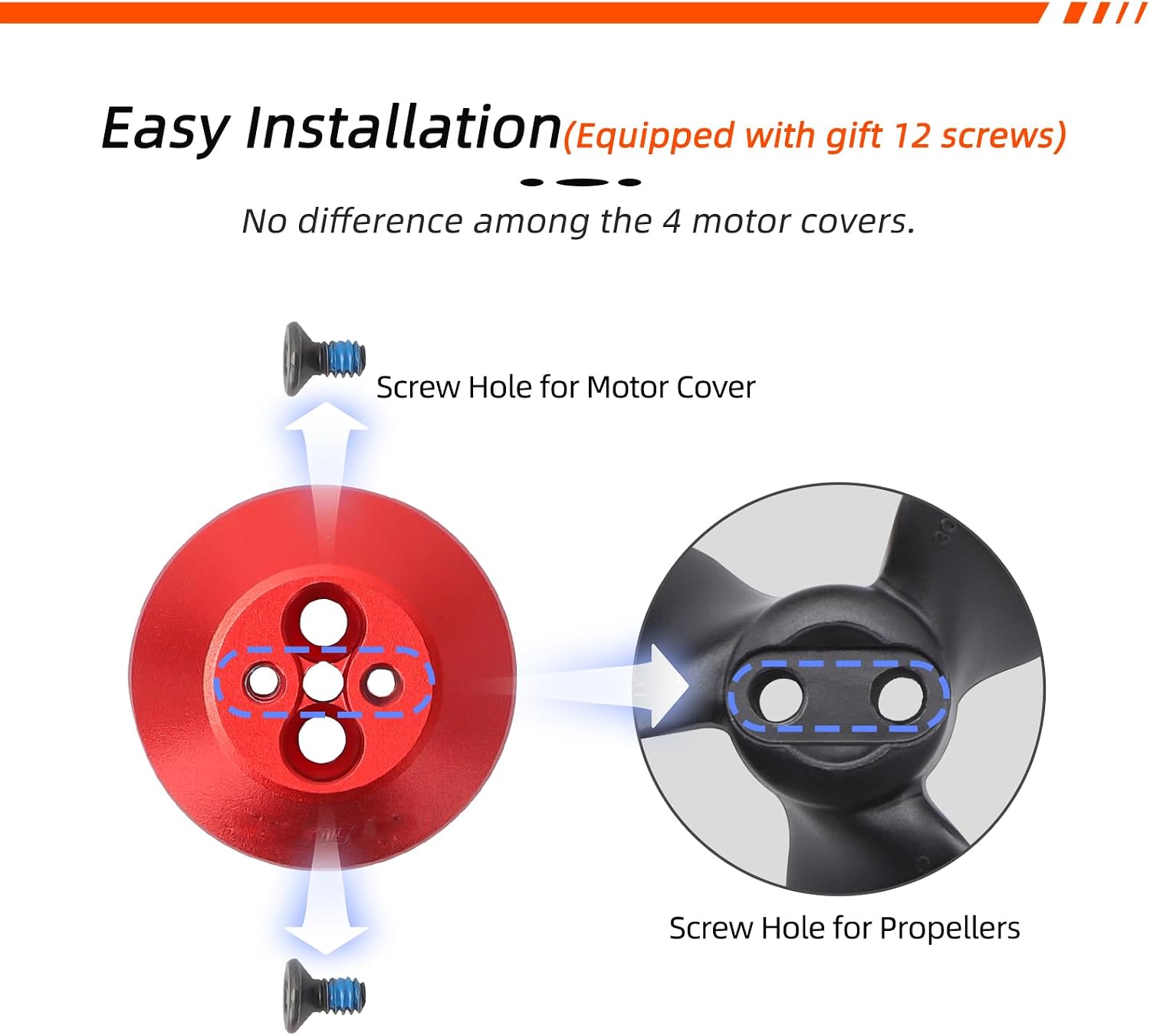 Motor Cover for DJI Avata 2 Aluminum Alloy Protective Cap fo... - Image 3