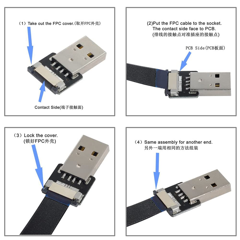 Xiwai 0.5M USB 2.0 Type-A Male to Female Extension Data Flat... - Image 8