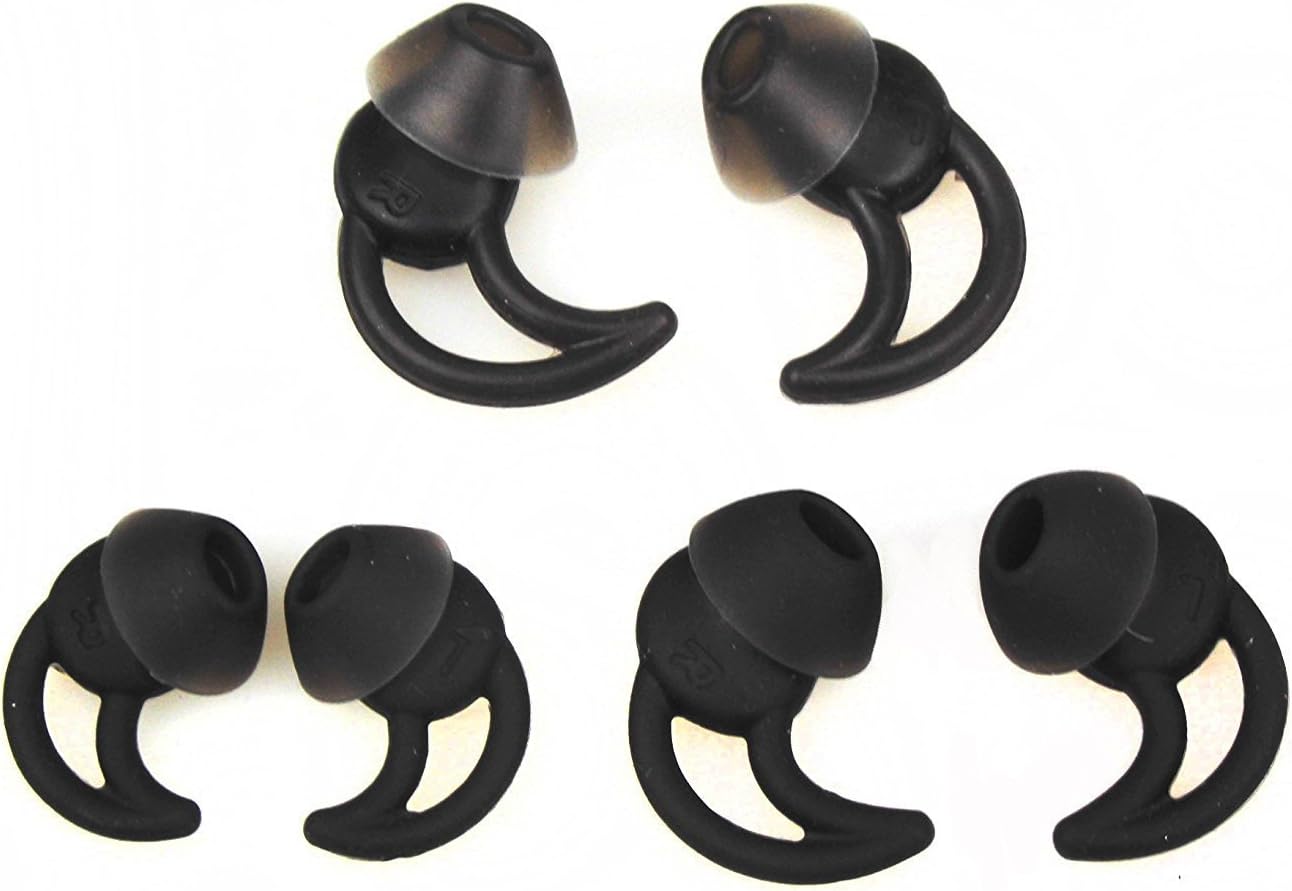 Replacement Noise Cancelling Double Flange Silicone Earbuds ... - Image 2