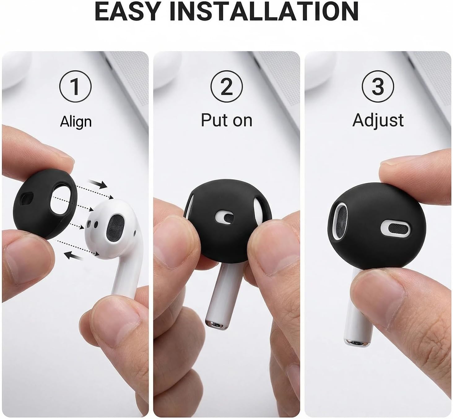 5 Pairs Anti-Slip Silicone Ear Tips for AirPods 4, Five colo... - Image 6